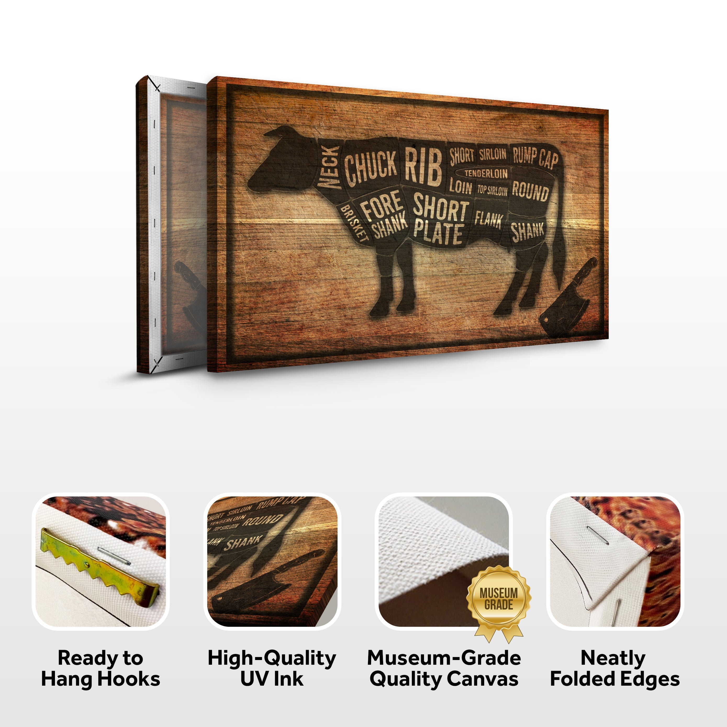 Cow Butcher Kitchen Sign II on sale at MyriadMart