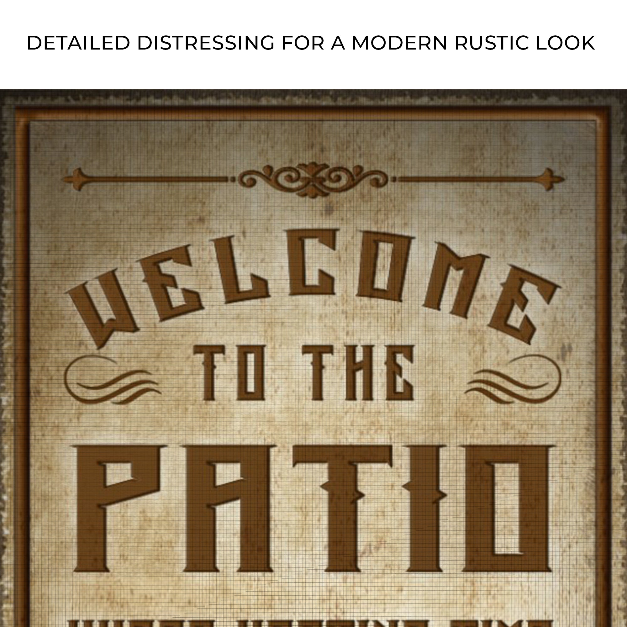 Welcome To The Patio Sign II on sale at MyriadMart
