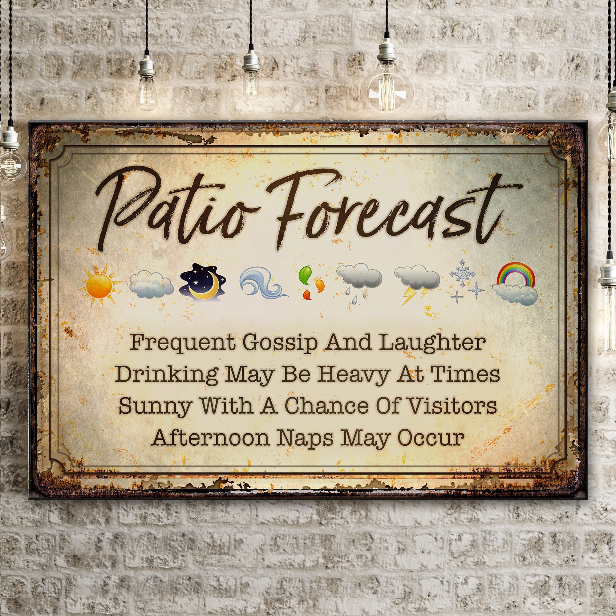 Patio Forecast Sign on sale at MyriadMart
