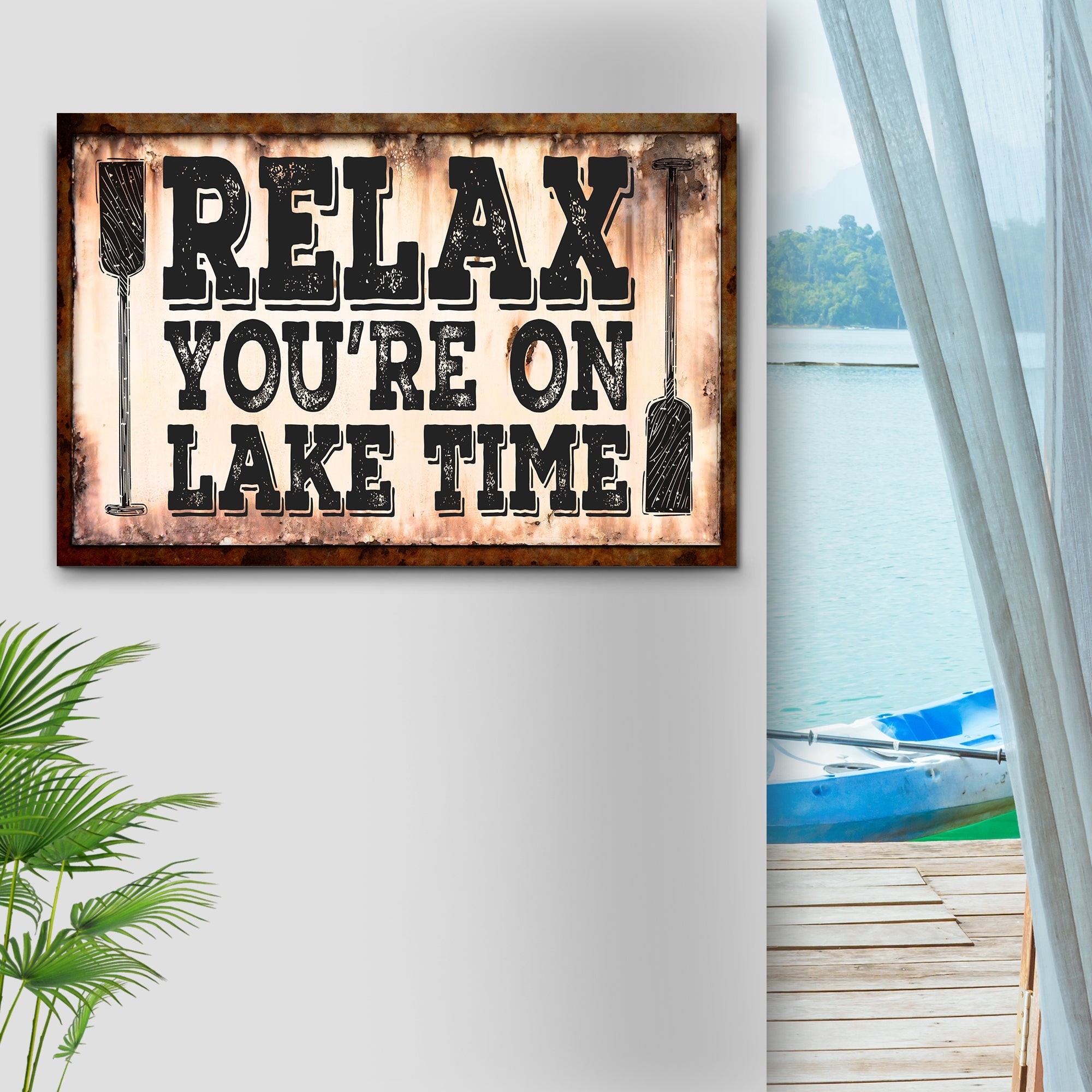 Lake Time Sign II on sale at MyriadMart