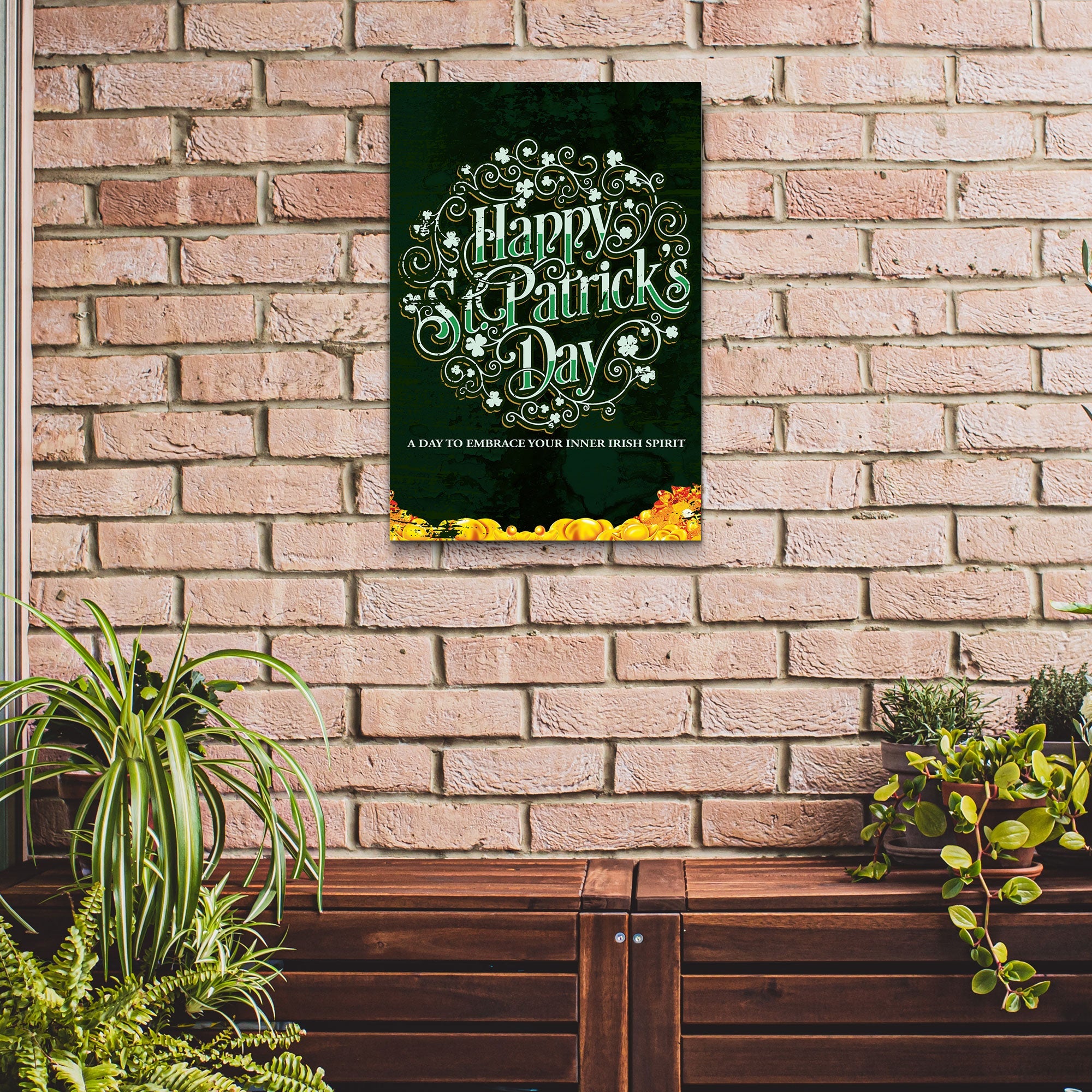 St. Patrick's Day, A Day To Embrace Your Inner Irish Spirit Sign on sale at MyriadMart
