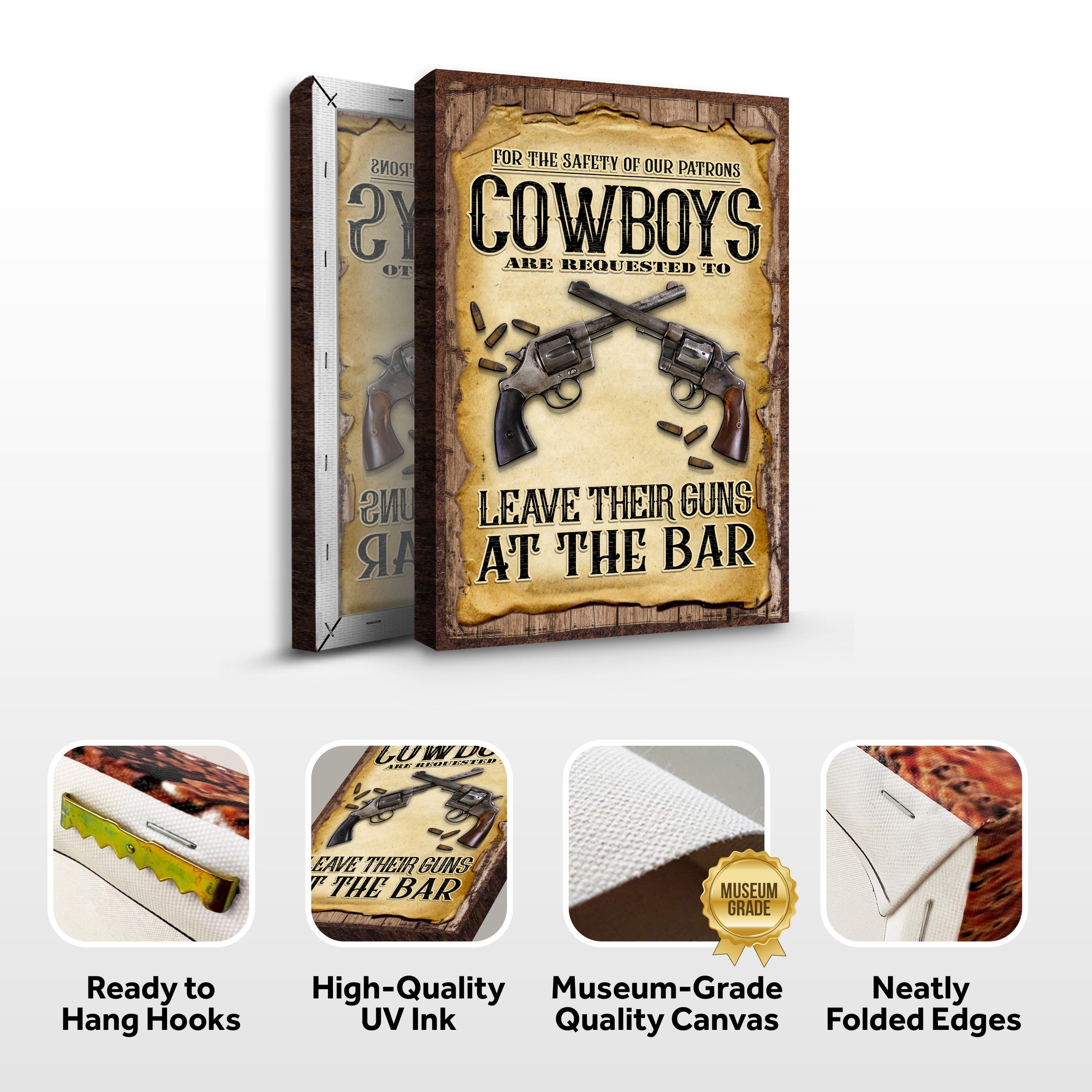 Cowboy Safety Sign on sale at MyriadMart