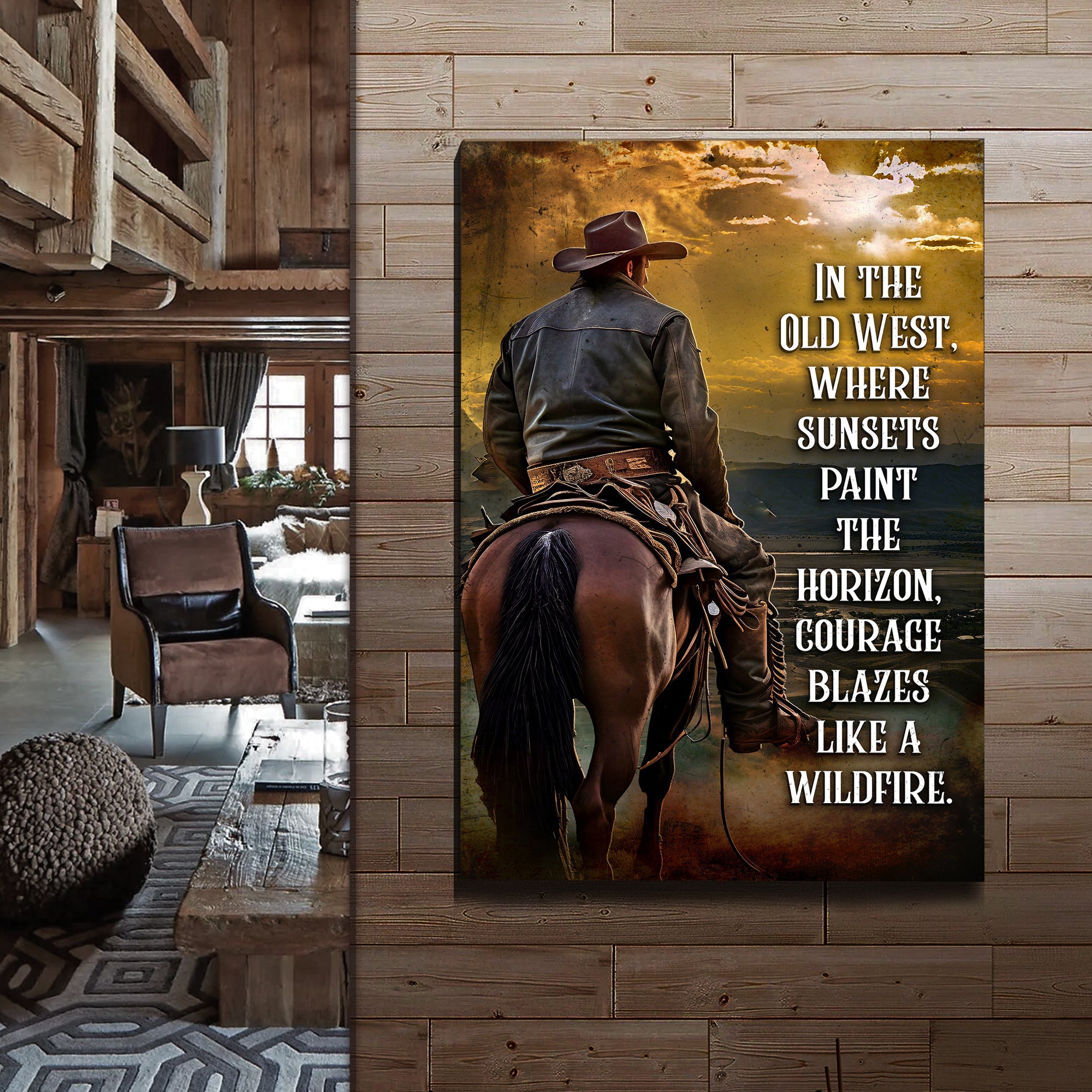 Like A Wildfire In The Old West Sign on sale at MyriadMart