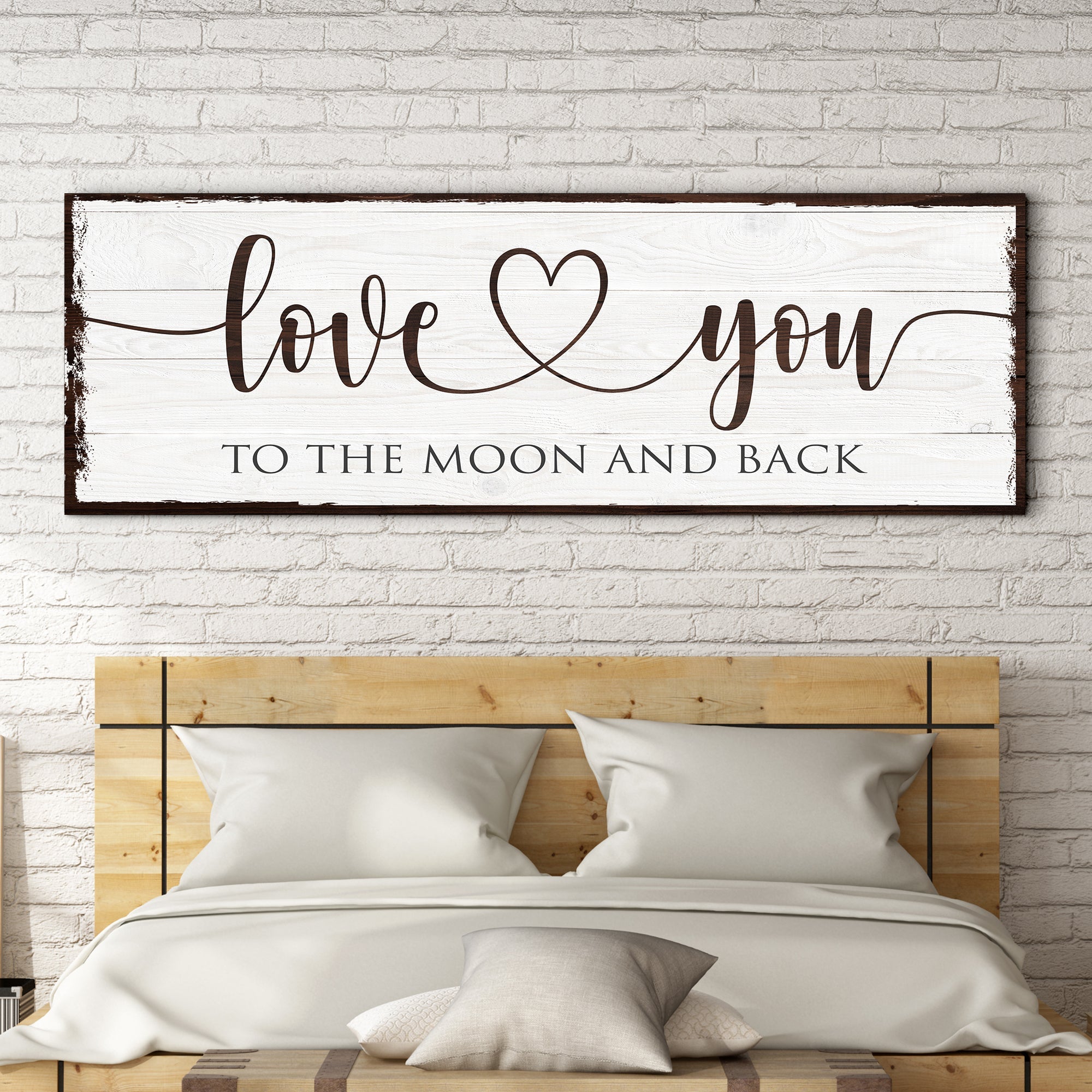 Love You To The Moon And Back Sign on sale at MyriadMart