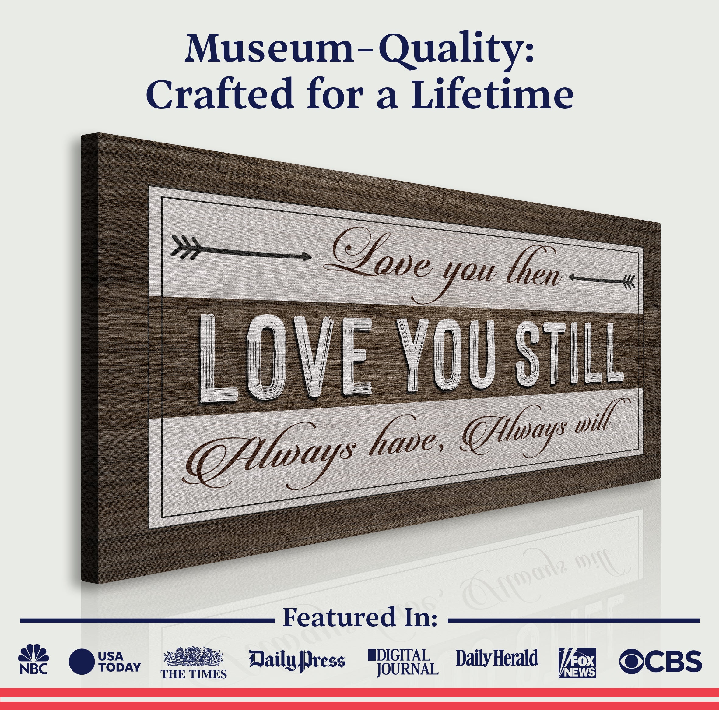 Love You Then Love You Still Sign on sale at MyriadMart