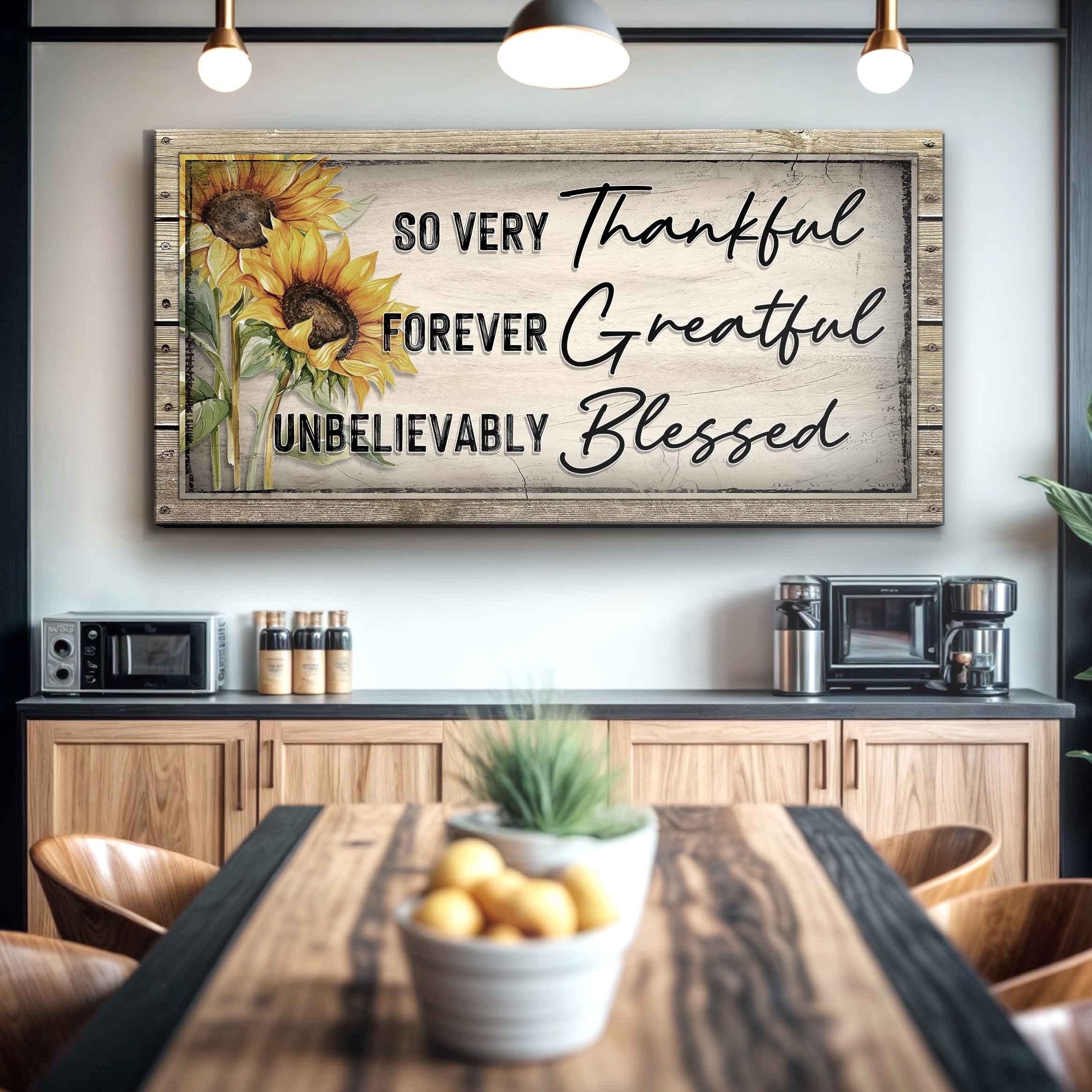Grateful Thankful Blessed Family Sign II on sale at MyriadMart