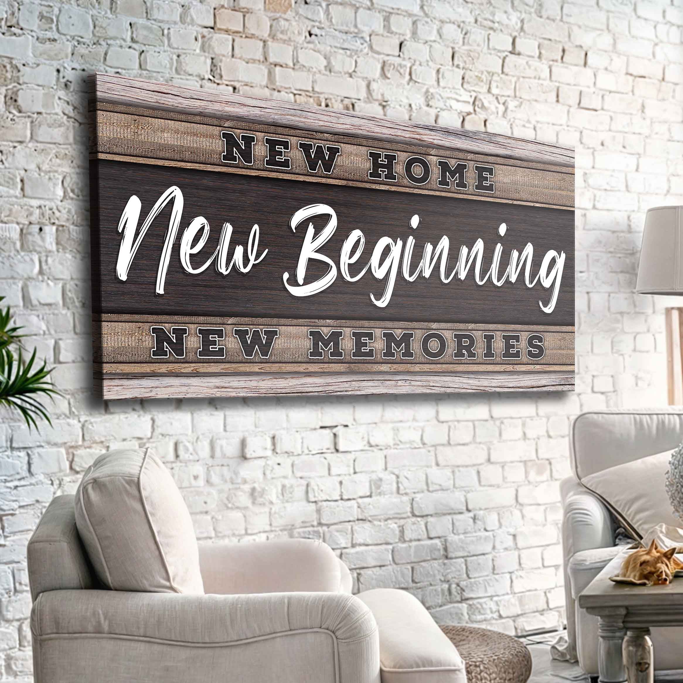 New Home, New Beginning Sign V on sale at MyriadMart