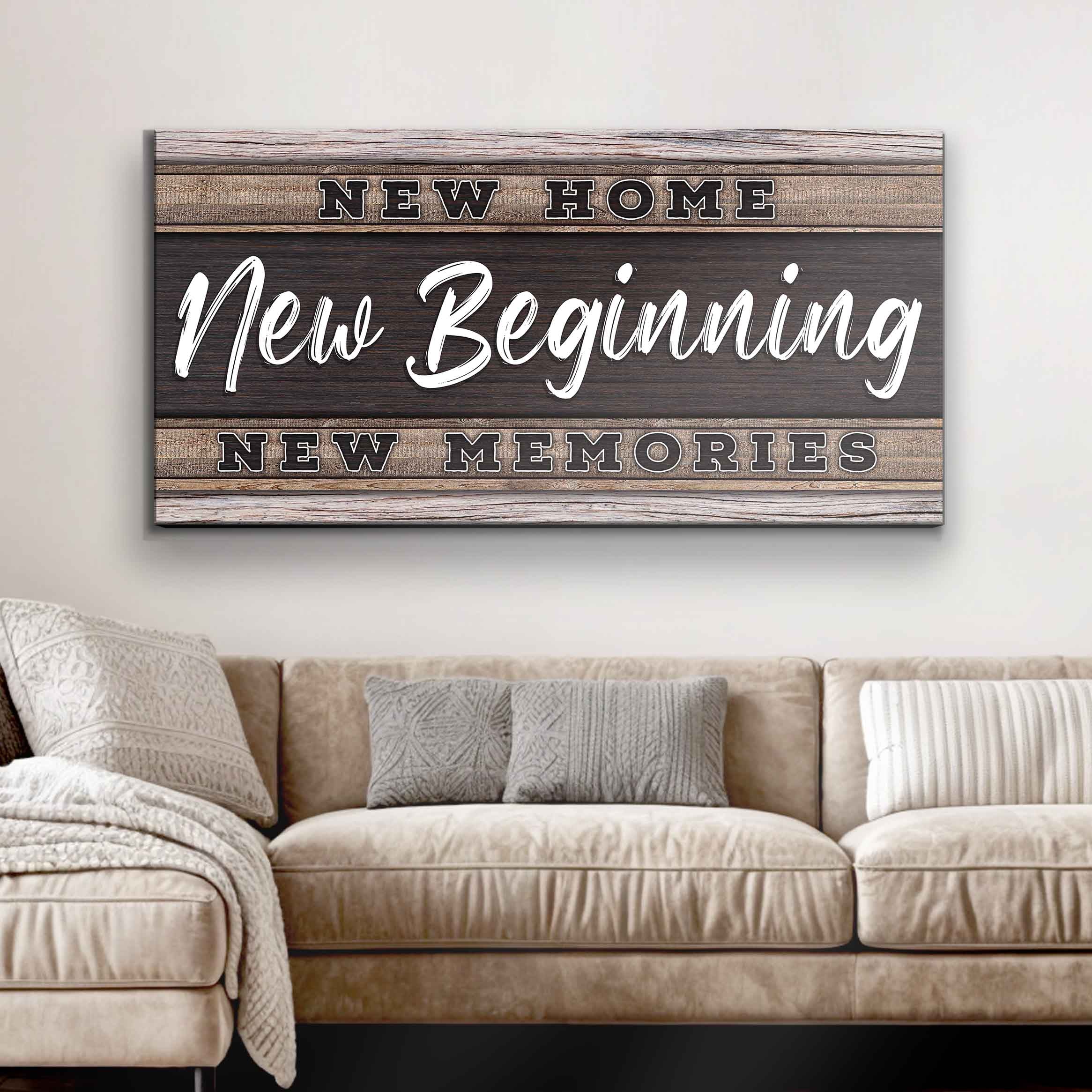 New Home, New Beginning Sign V on sale at MyriadMart