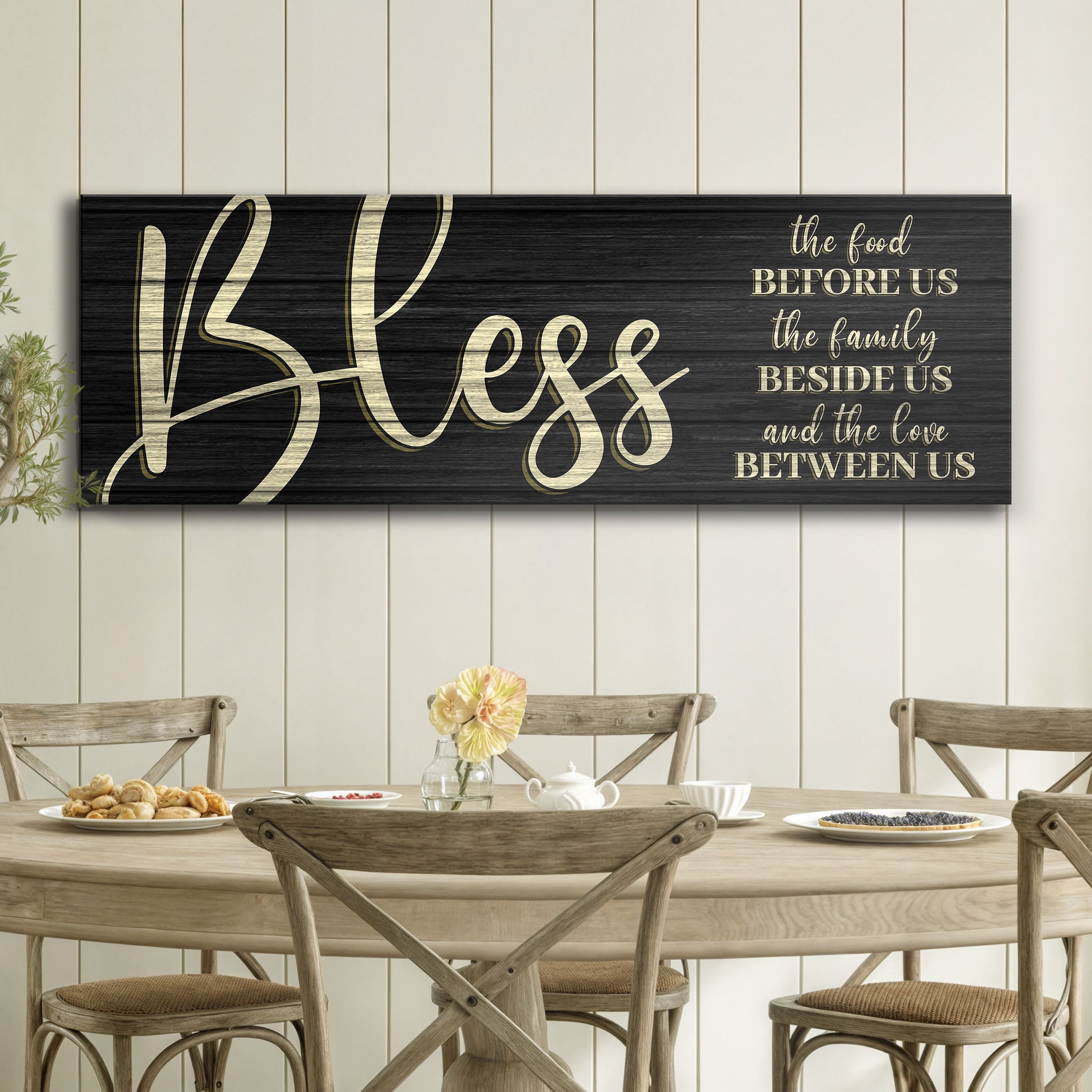 Bless The Food Before Us And The Love Between Us Sign VI on sale at MyriadMart