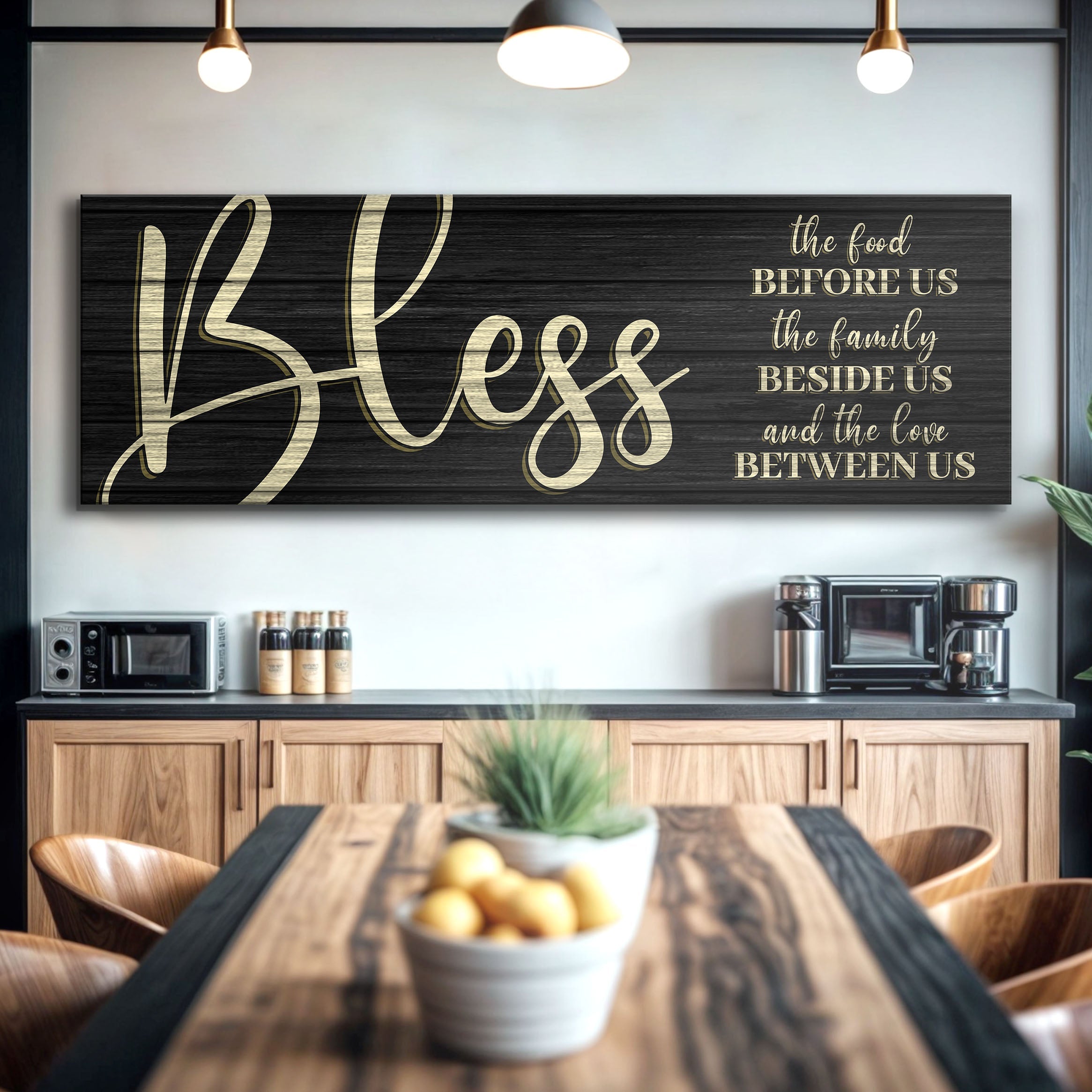 Bless The Food Before Us And The Love Between Us Sign VI on sale at MyriadMart