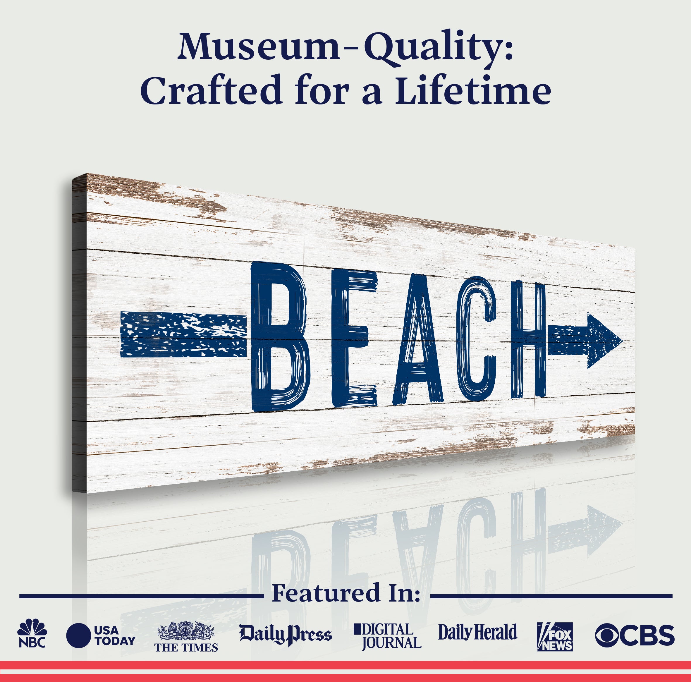 Shore Direction Arrow Beach Sign II on sale at MyriadMart