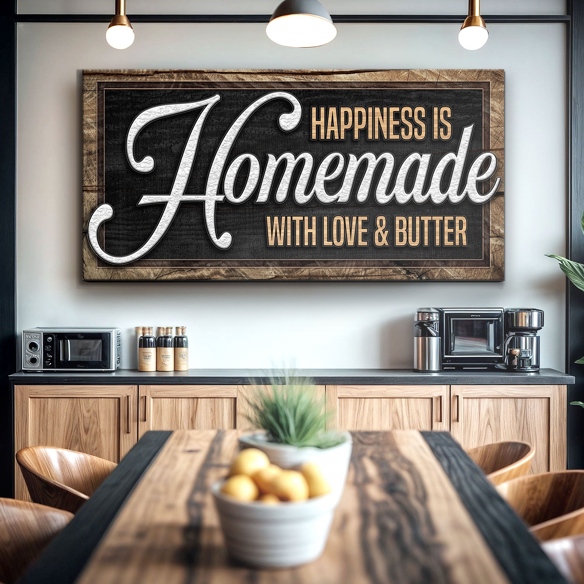Happiness Is Homemade With Love And Butter Sign II on sale at MyriadMart