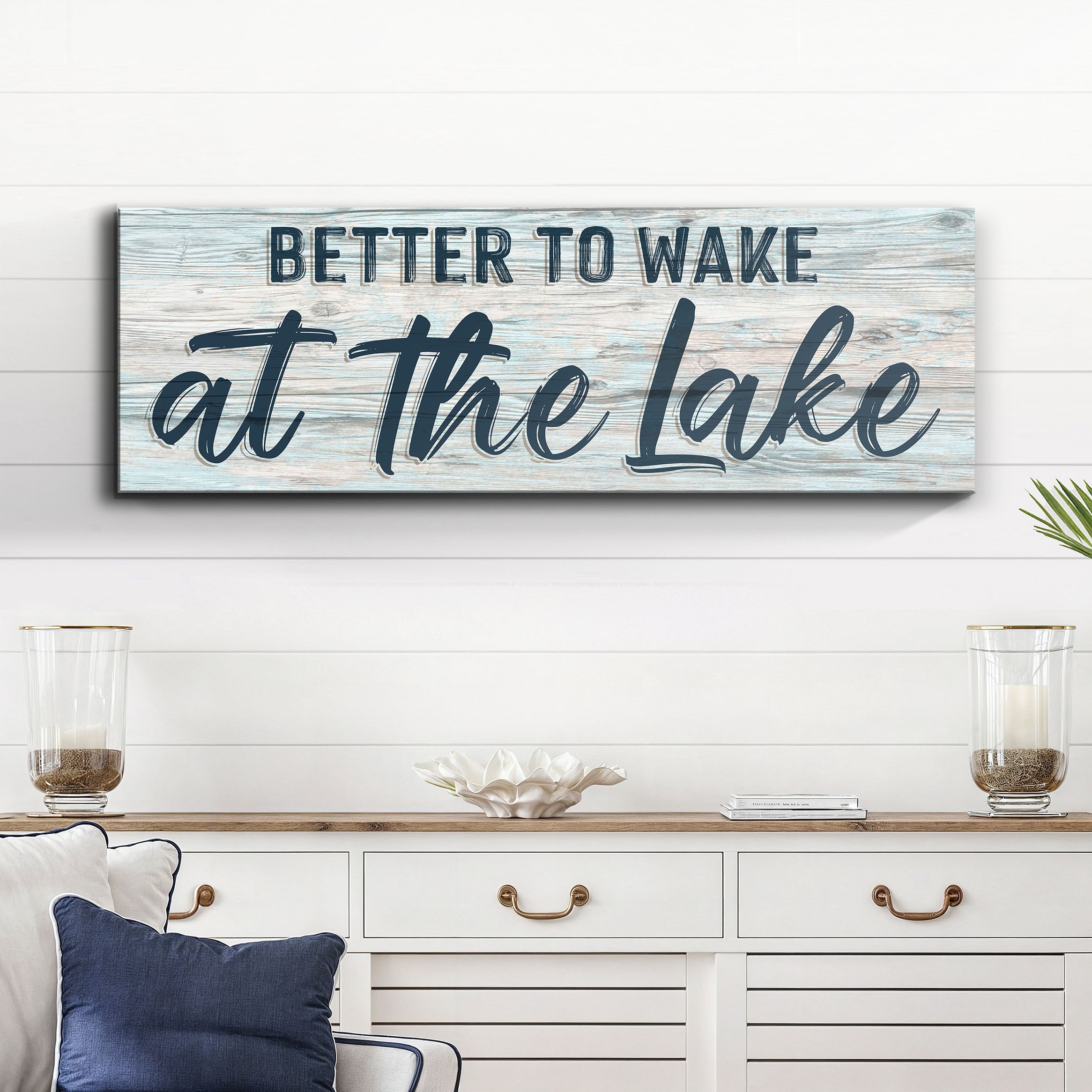 Better To Wake At The Lake Sign III on sale at MyriadMart