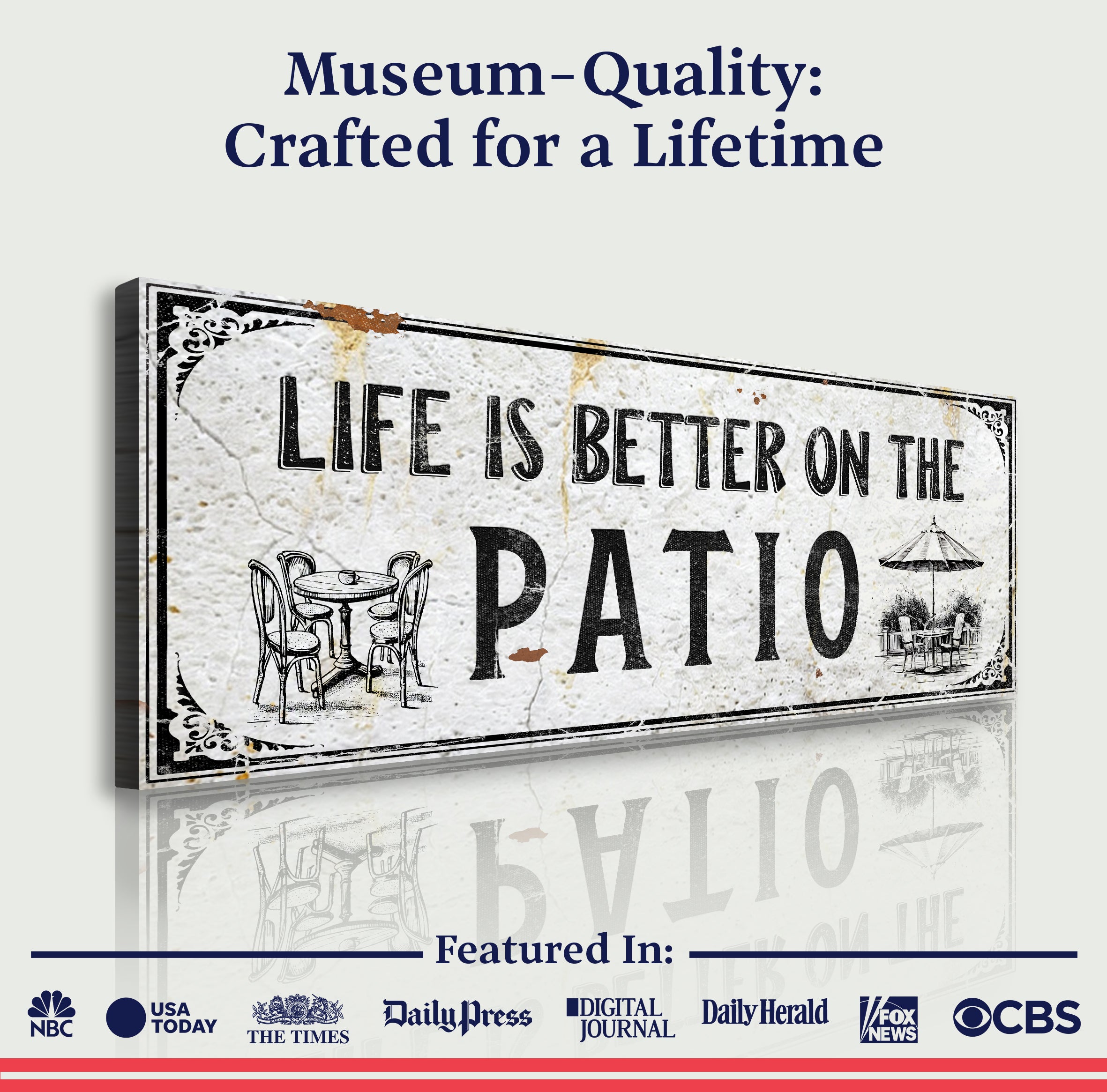 Life Is Better On The Patio Sign IV on sale at MyriadMart