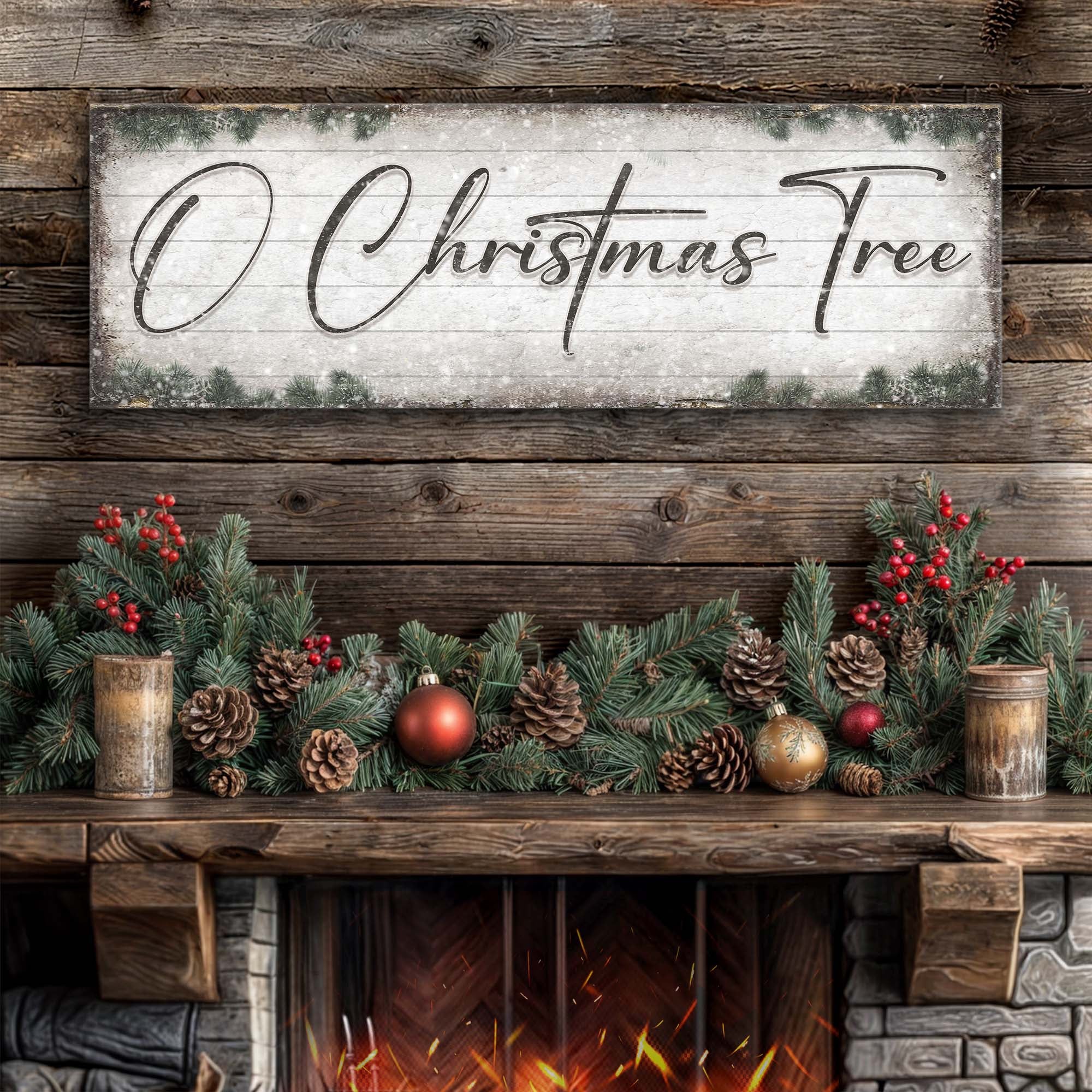 O Christmas Tree, Wood Christmas Sign on sale at MyriadMart