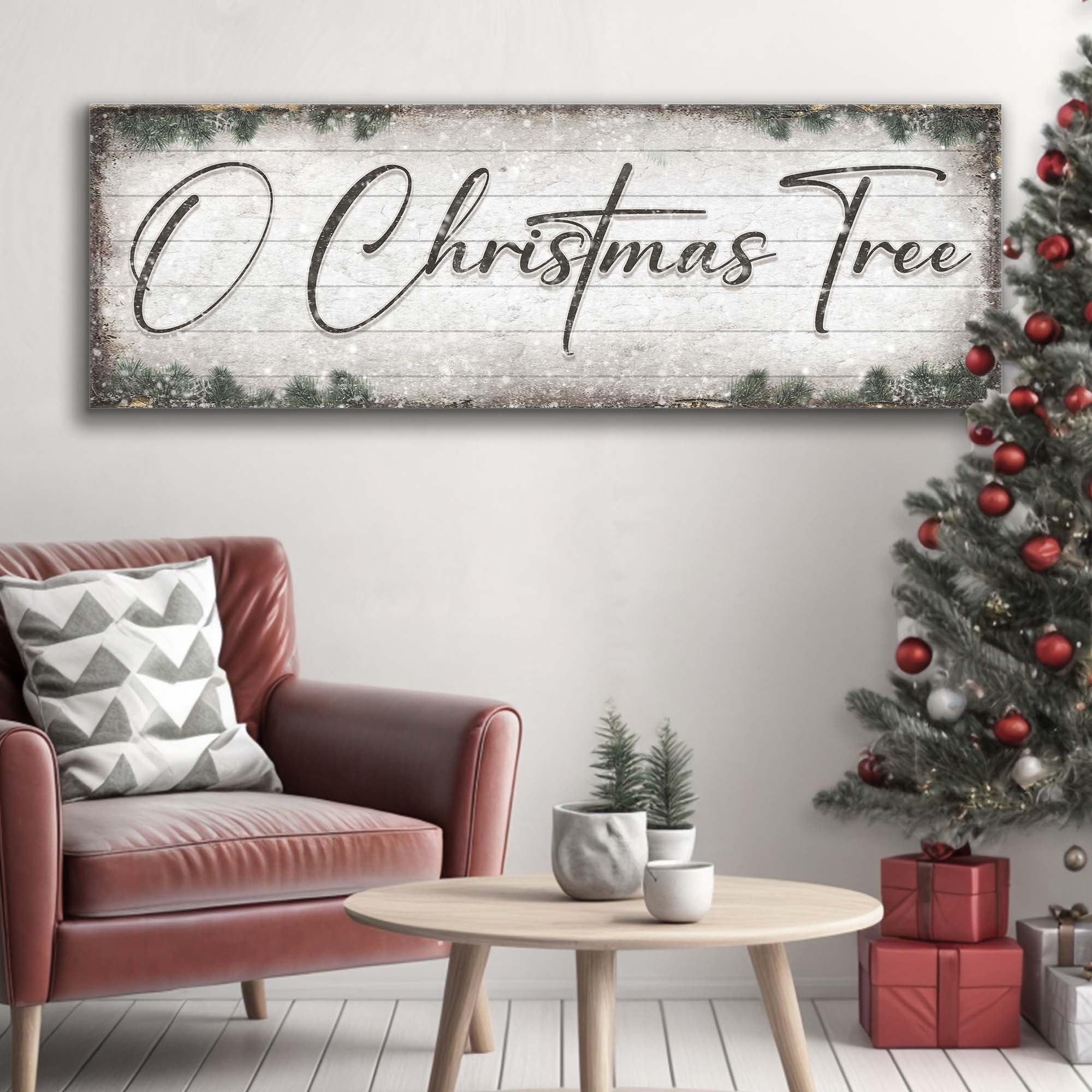 O Christmas Tree, Wood Christmas Sign on sale at MyriadMart