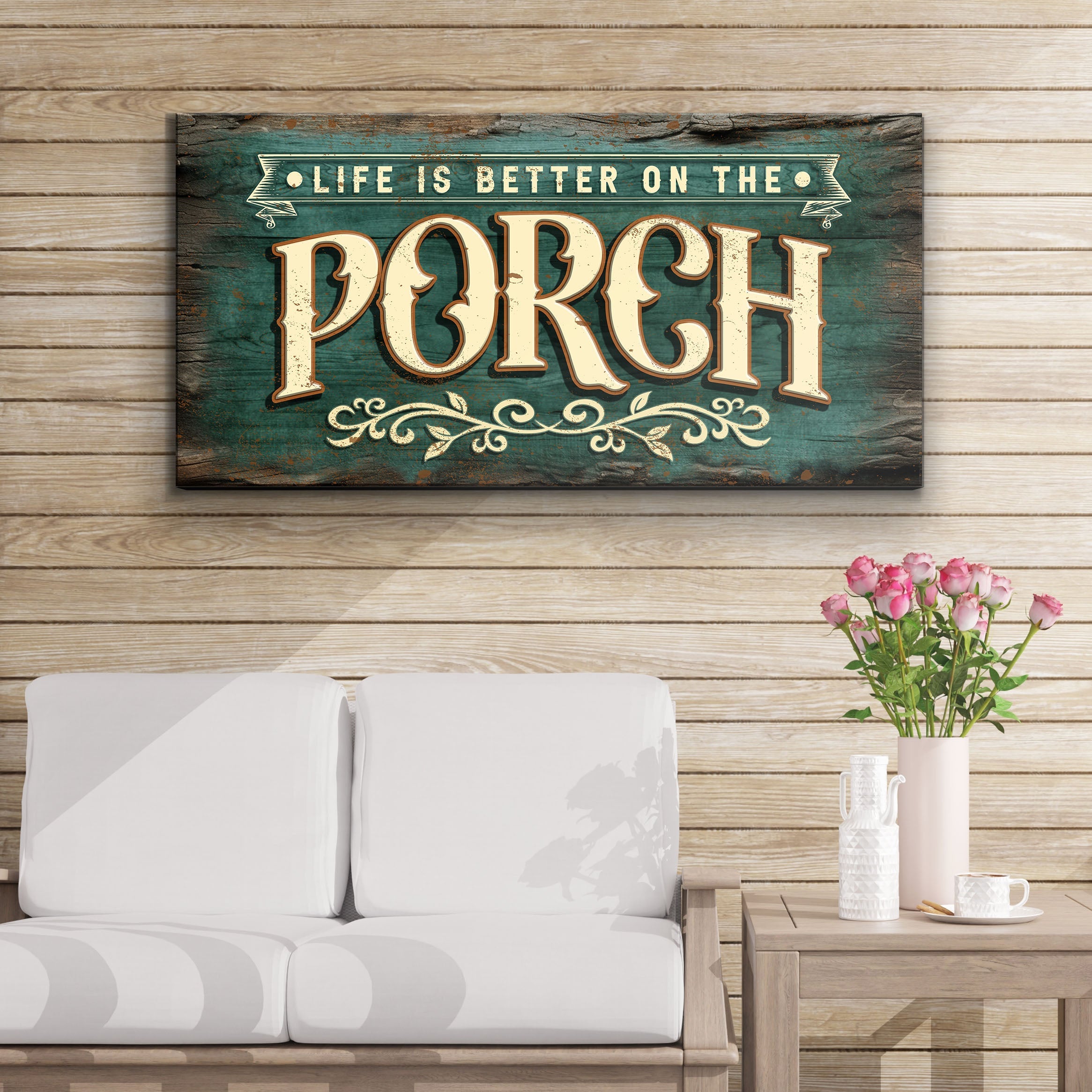 Life Is Better On The Porch Sign III on sale at MyriadMart