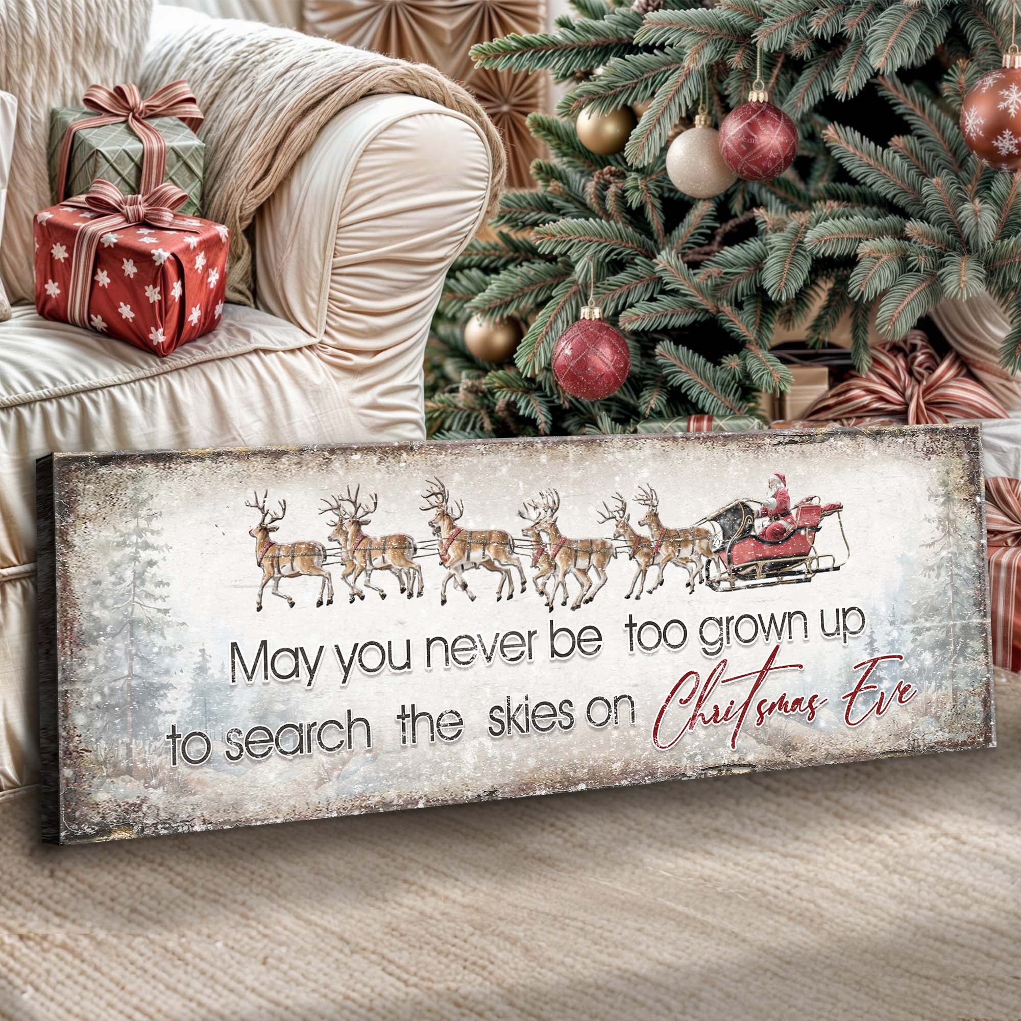 Search The Skies On Christmas Eve Sign II on sale at MyriadMart