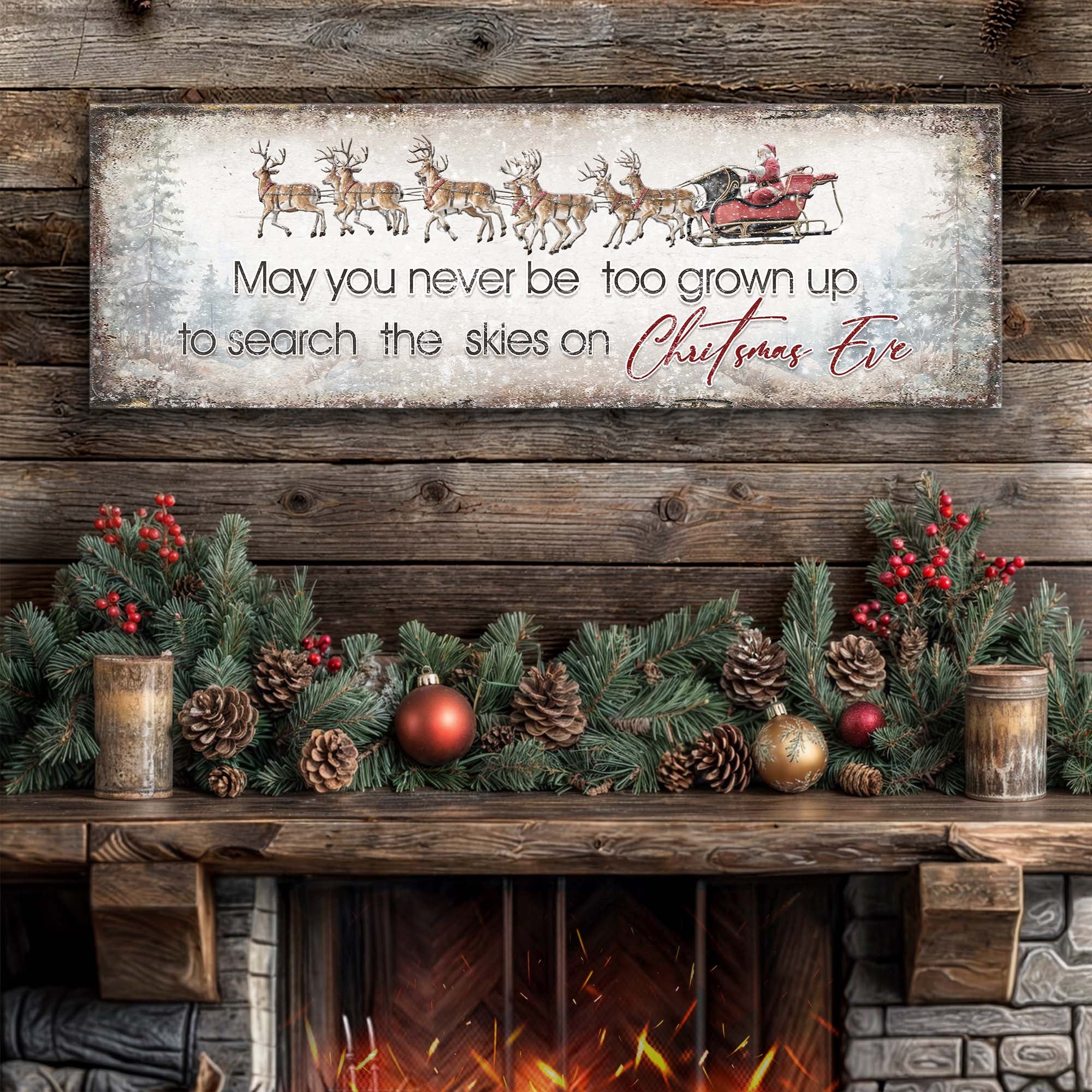 Search The Skies On Christmas Eve Sign II on sale at MyriadMart