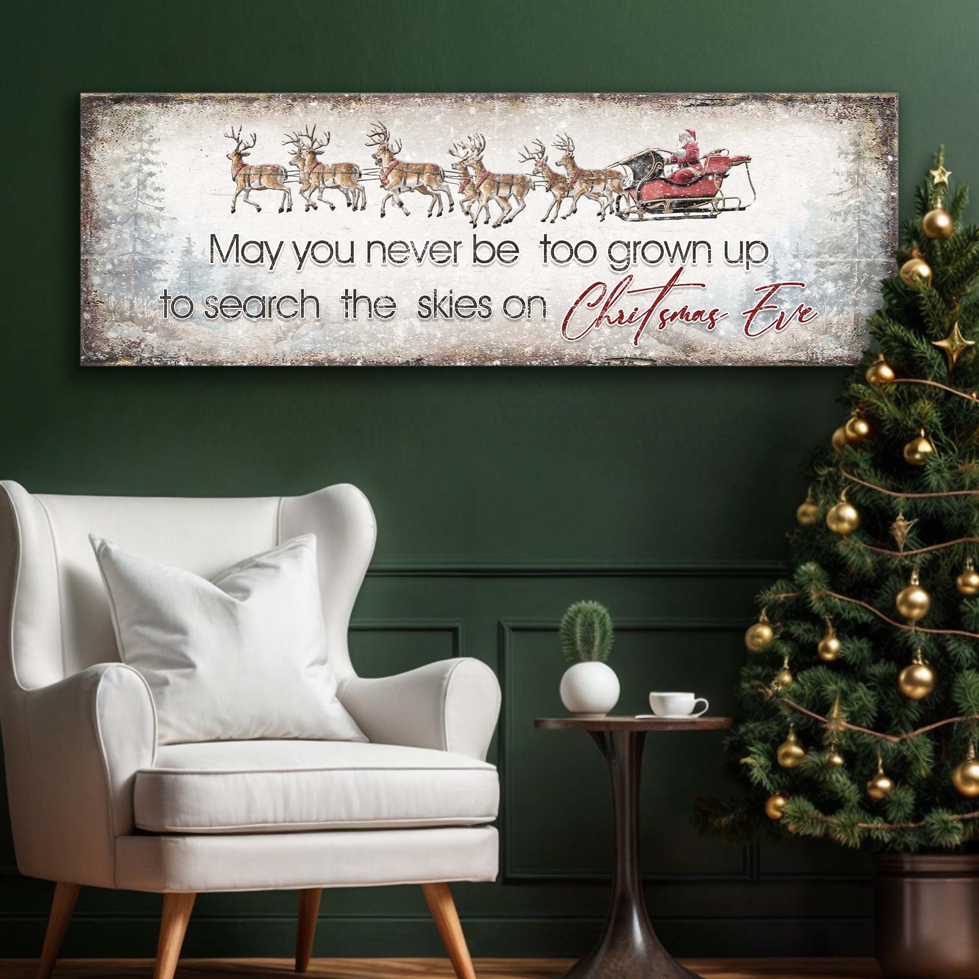 Search The Skies On Christmas Eve Sign II on sale at MyriadMart
