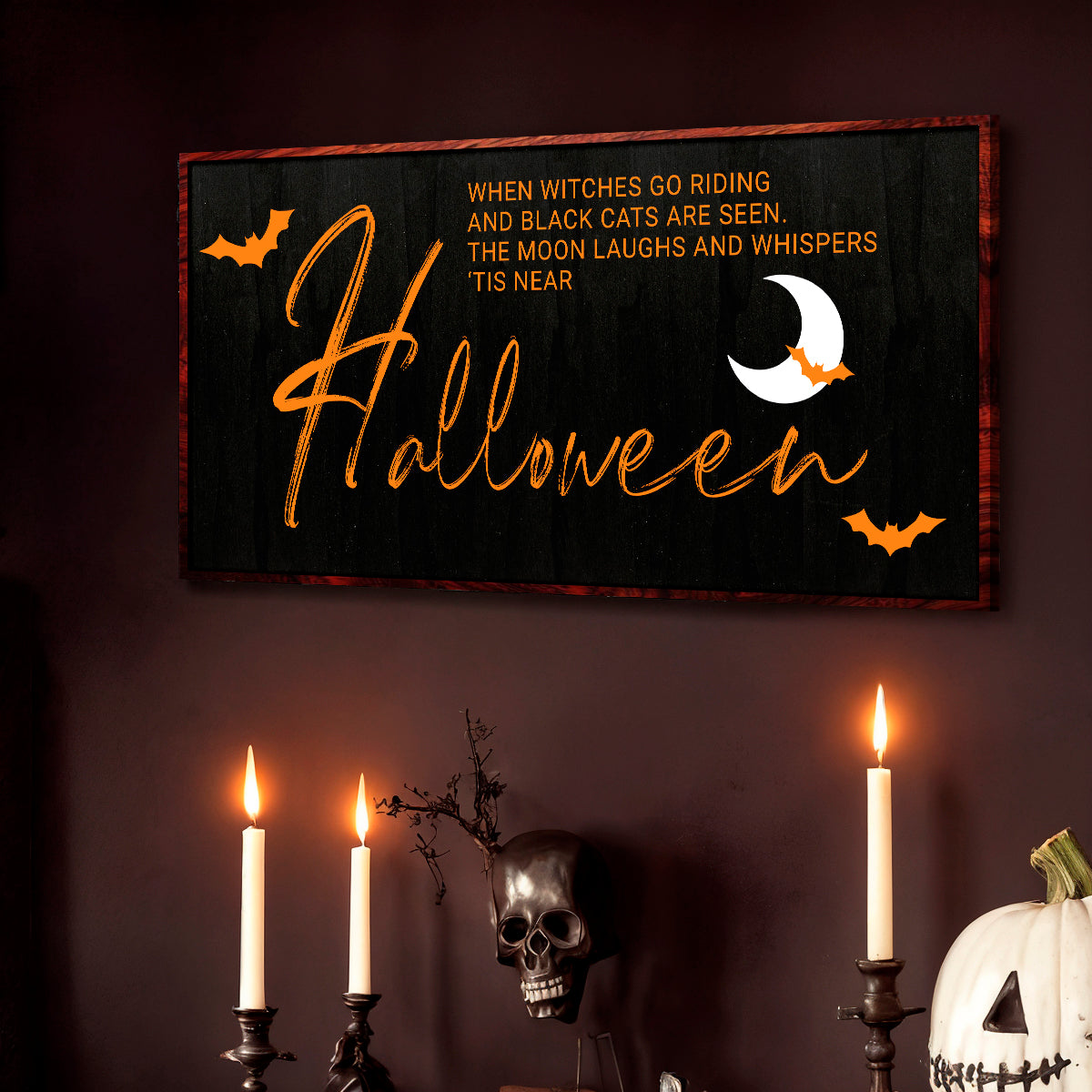 When Witches Halloween Wall Sign on sale at MyriadMart