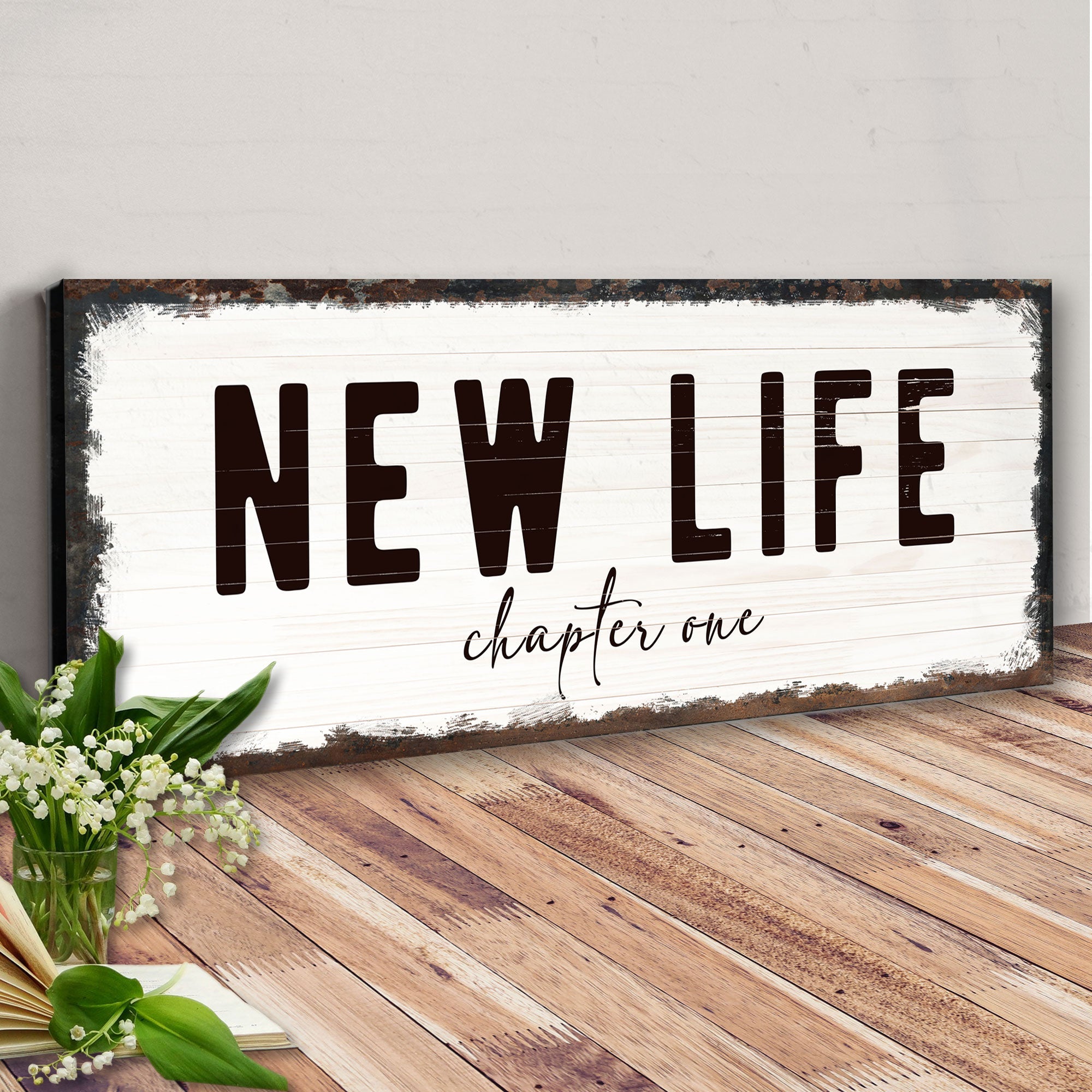 New Life Chapter One Sign on sale at MyriadMart