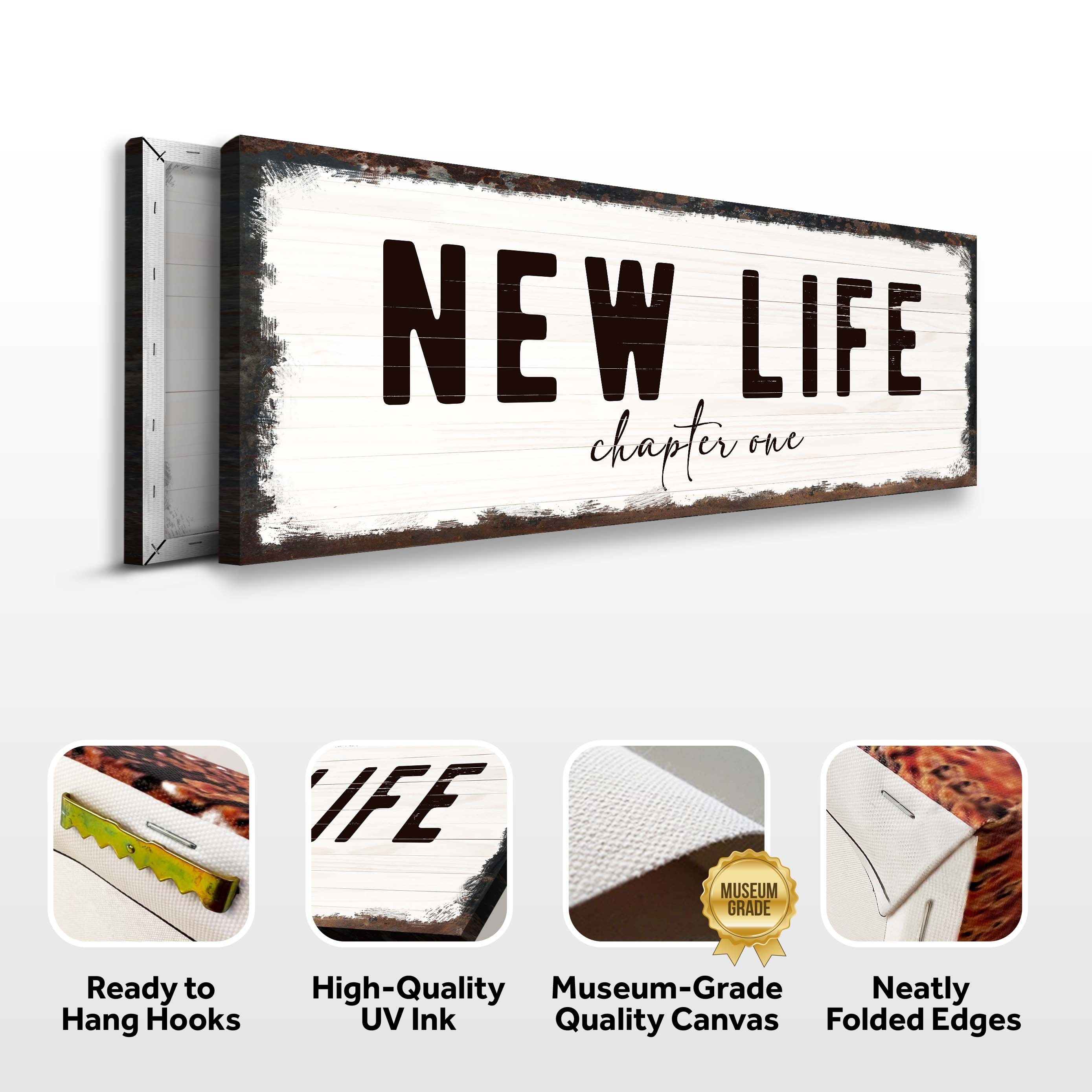 New Life Chapter One Sign on sale at MyriadMart