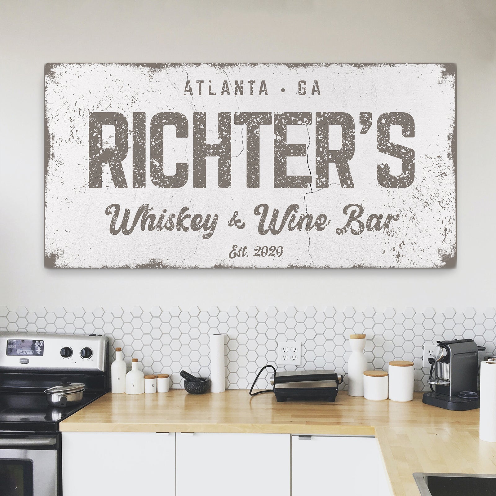 Whiskey And Wine Bar Sign on sale at MyriadMart