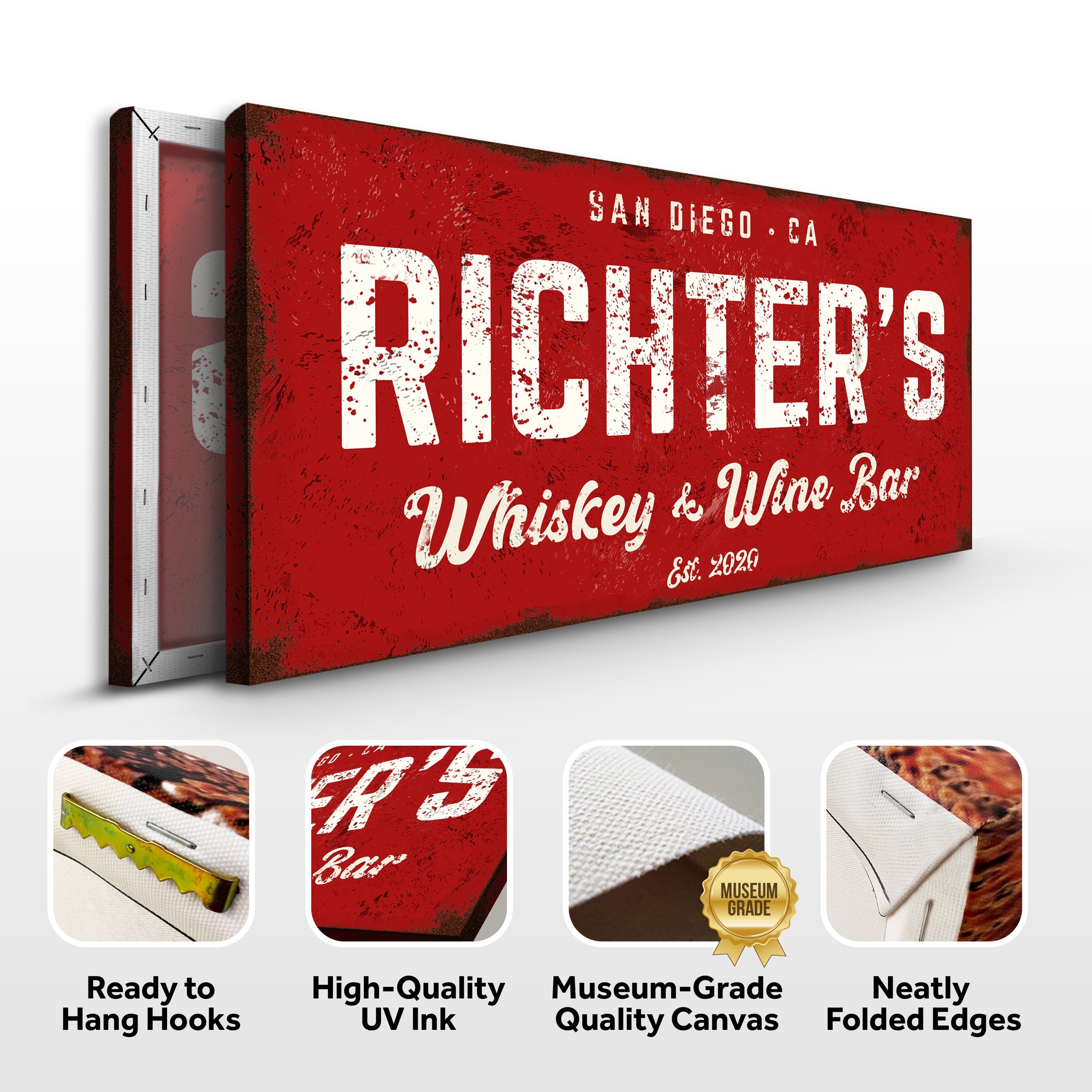 Whiskey And Wine Bar Sign III on sale at MyriadMart