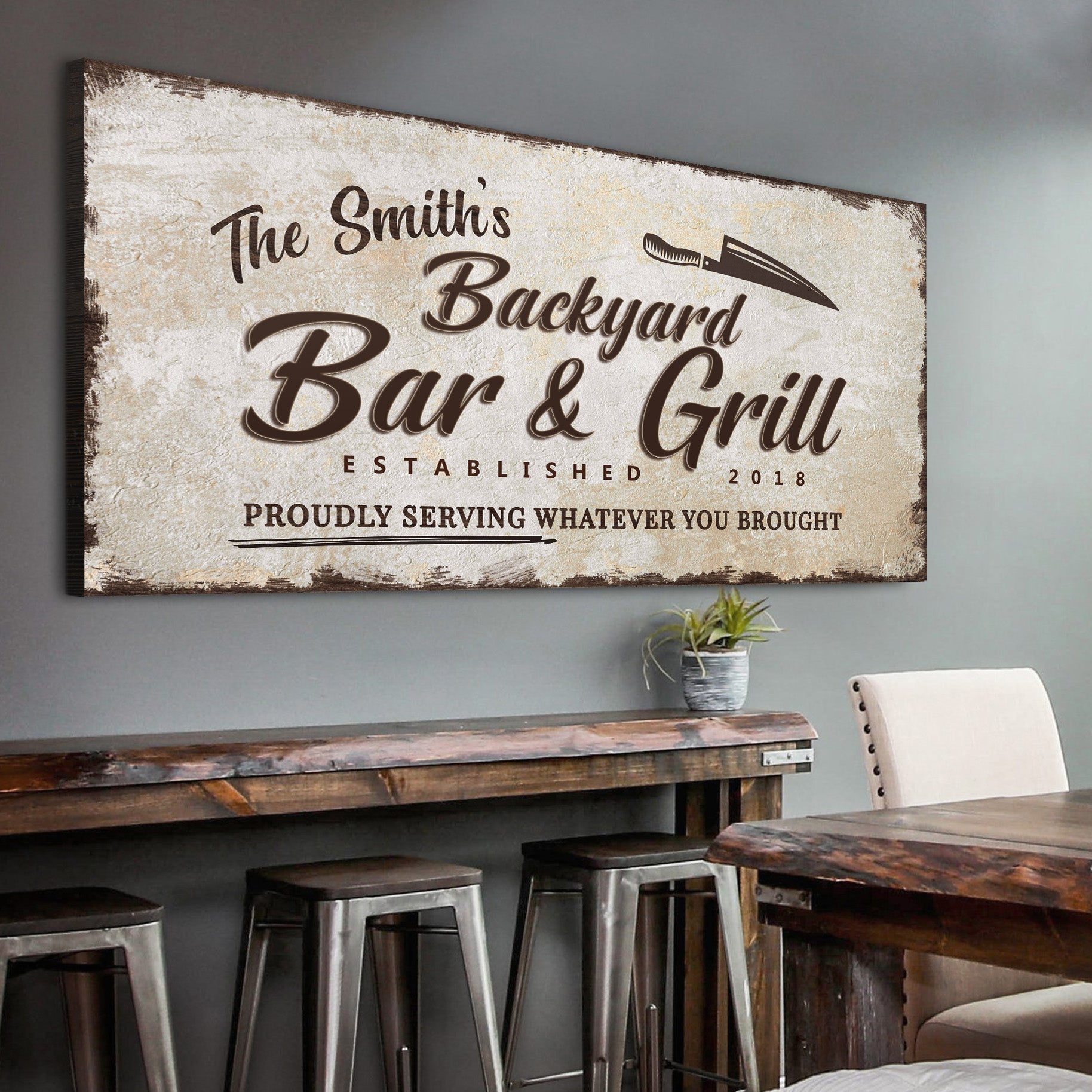 Backyard Bar & Grill Sign XVI on sale at MyriadMart