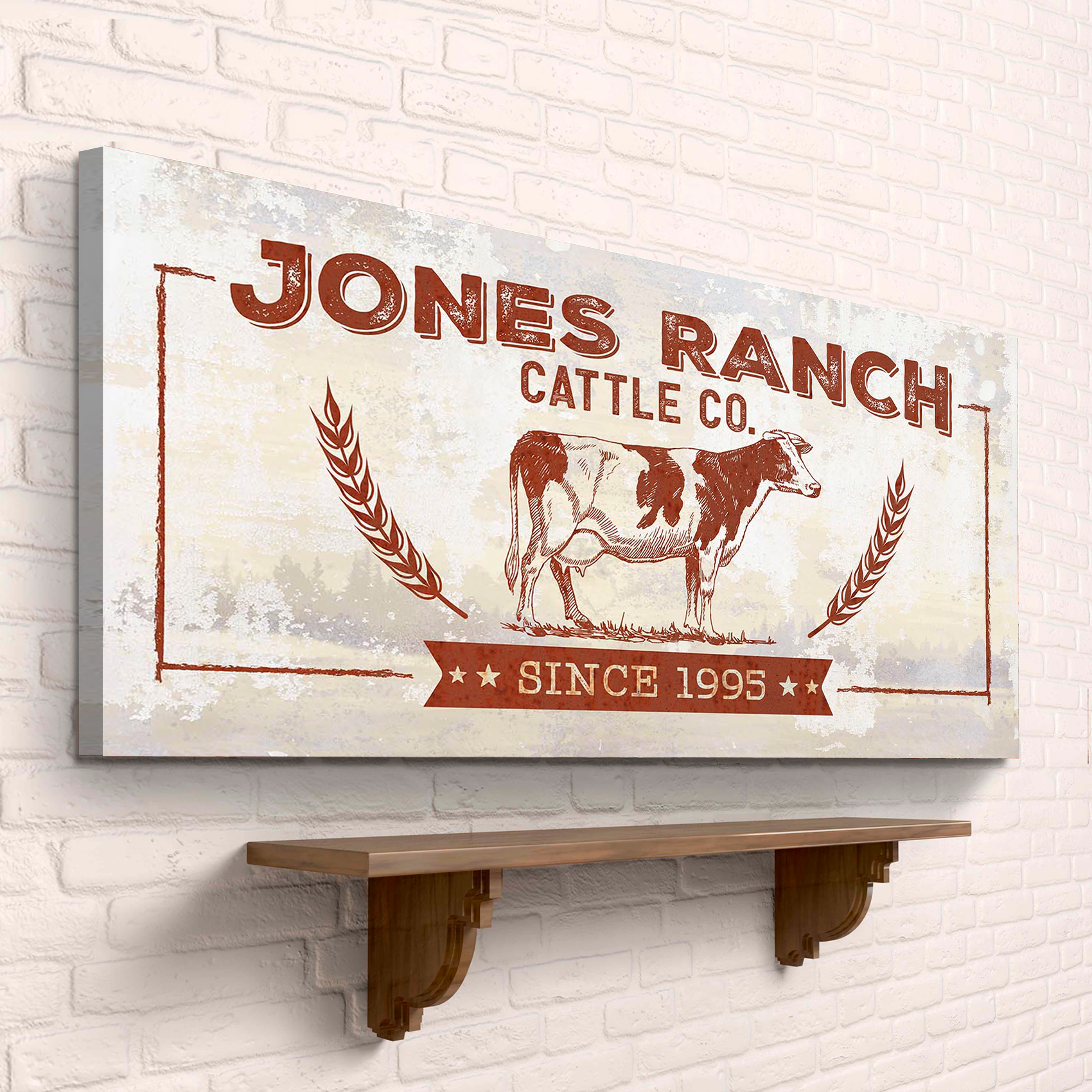 Ranch Cattle Co Rustic Sign on sale at MyriadMart