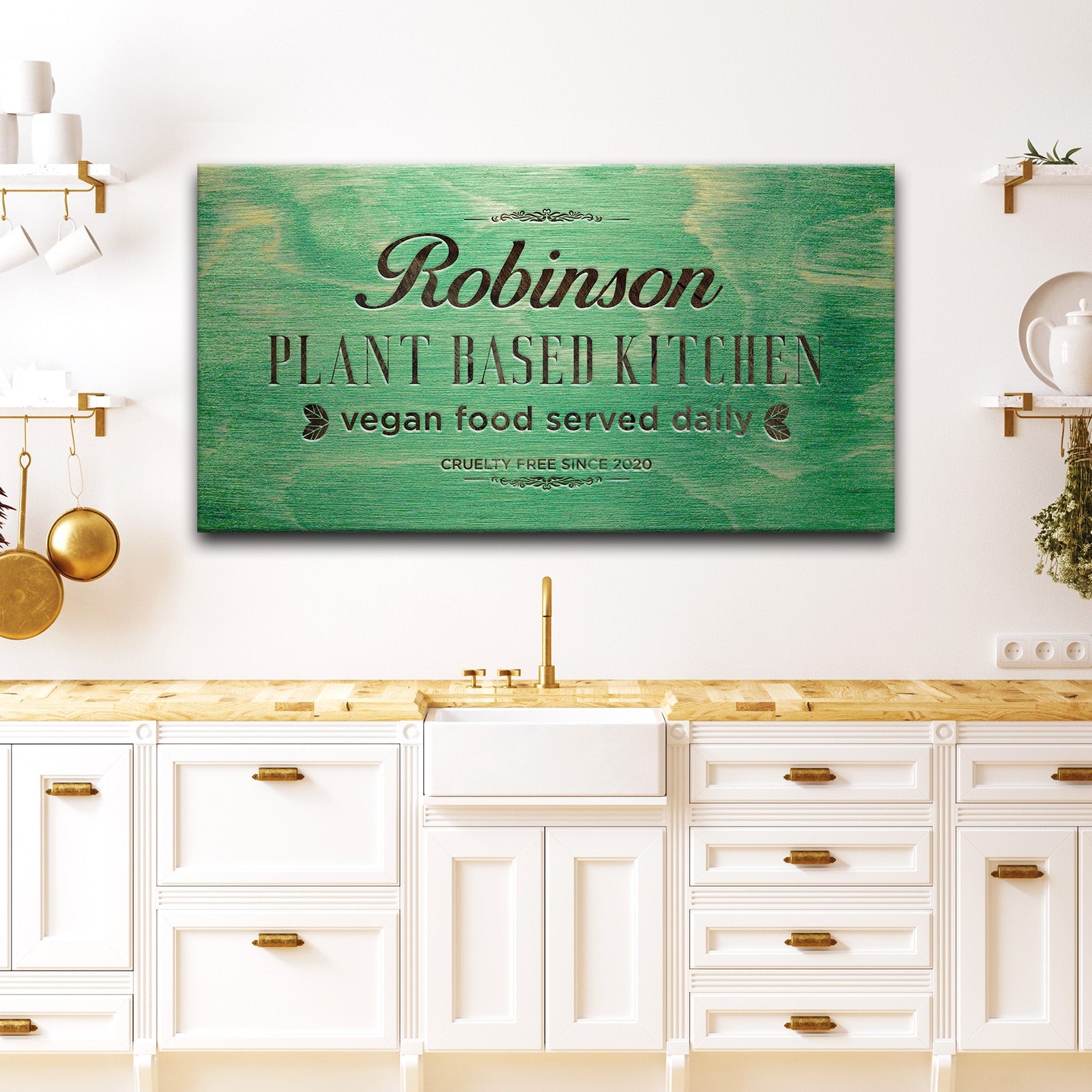 Plant Based Kitchen Sign on sale at MyriadMart