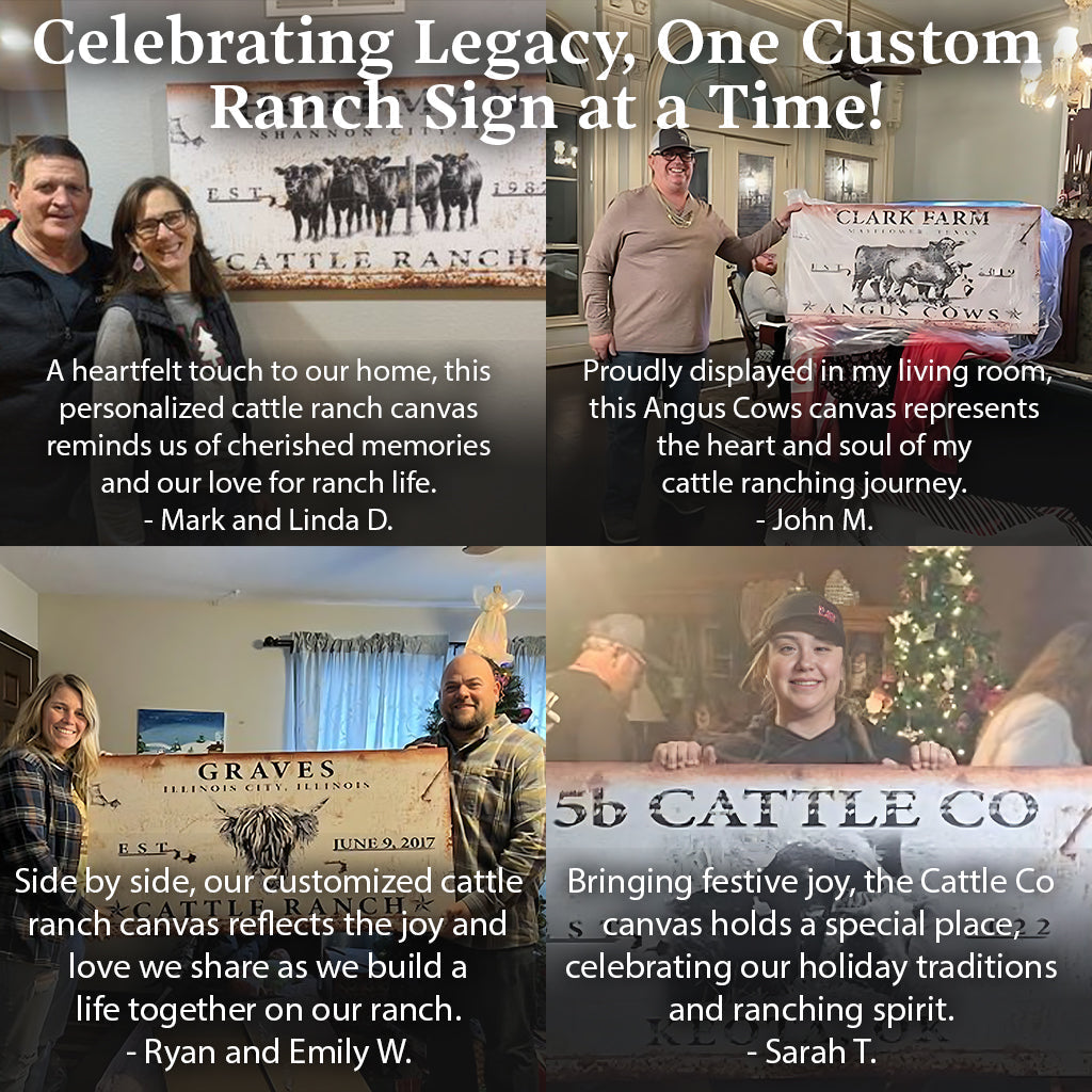 Cattle Ranch Sign on sale at MyriadMart