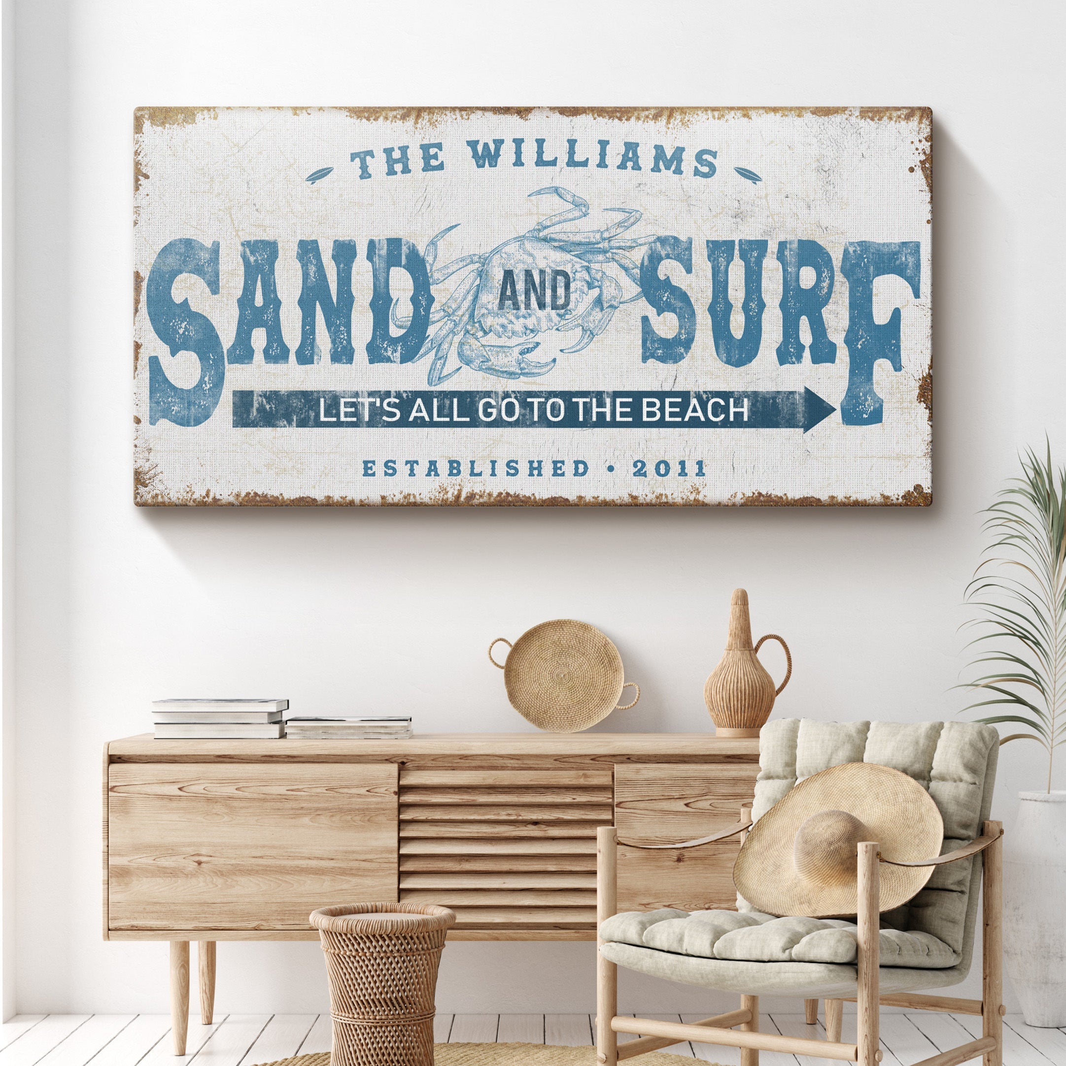 Sand And Surf Sign on sale at MyriadMart