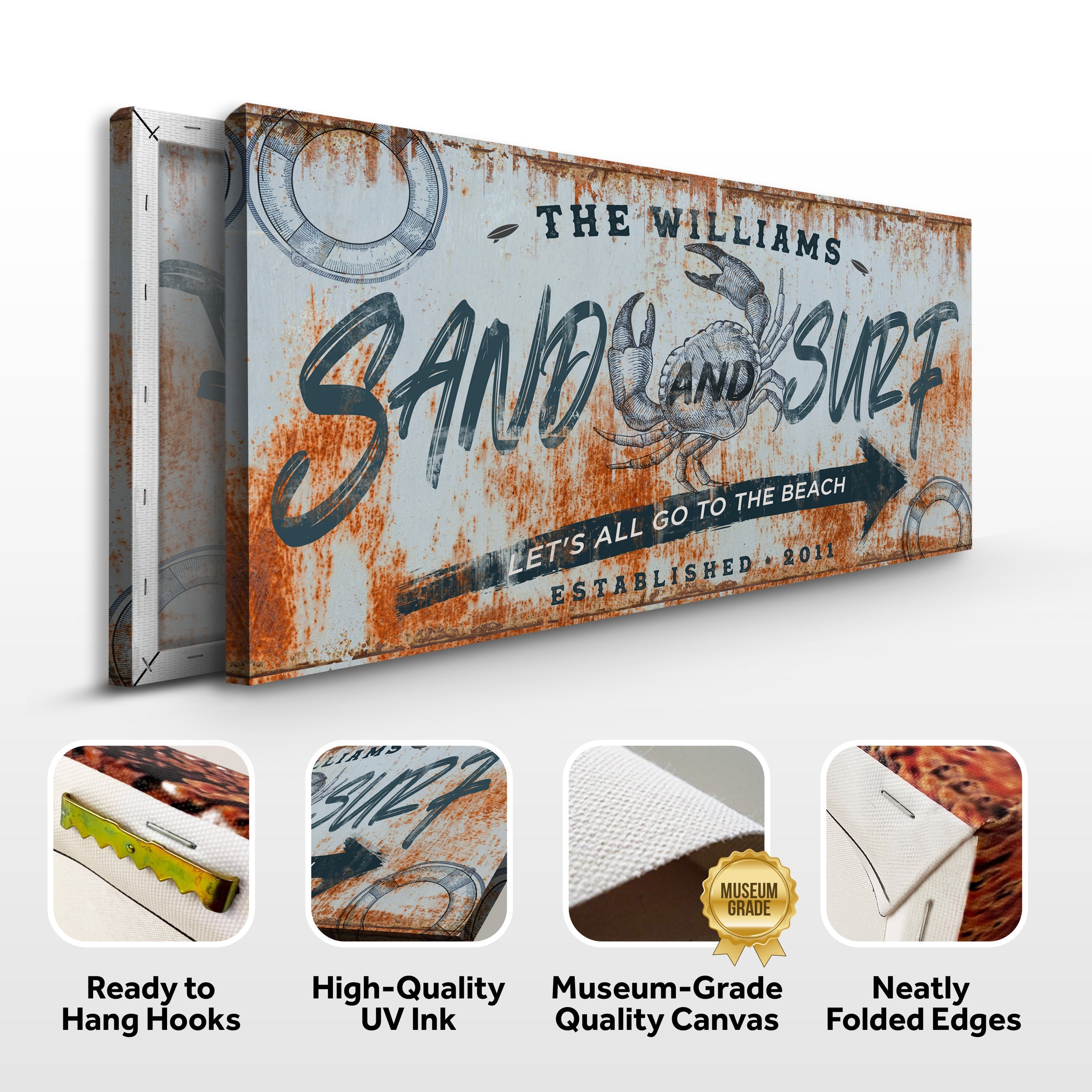 Sand And Surf Sign V on sale at MyriadMart