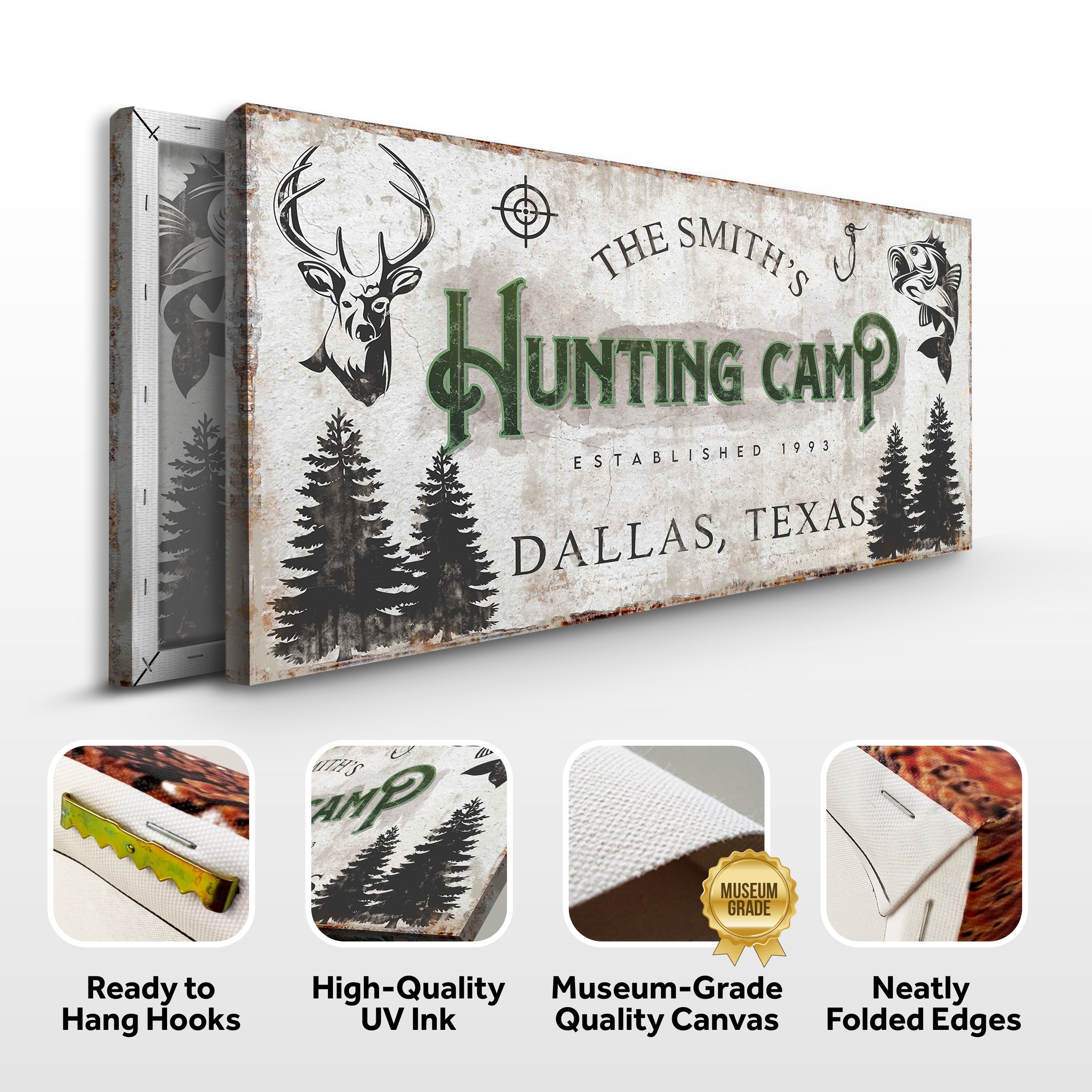 Fishing And Hunting Sign on sale at MyriadMart
