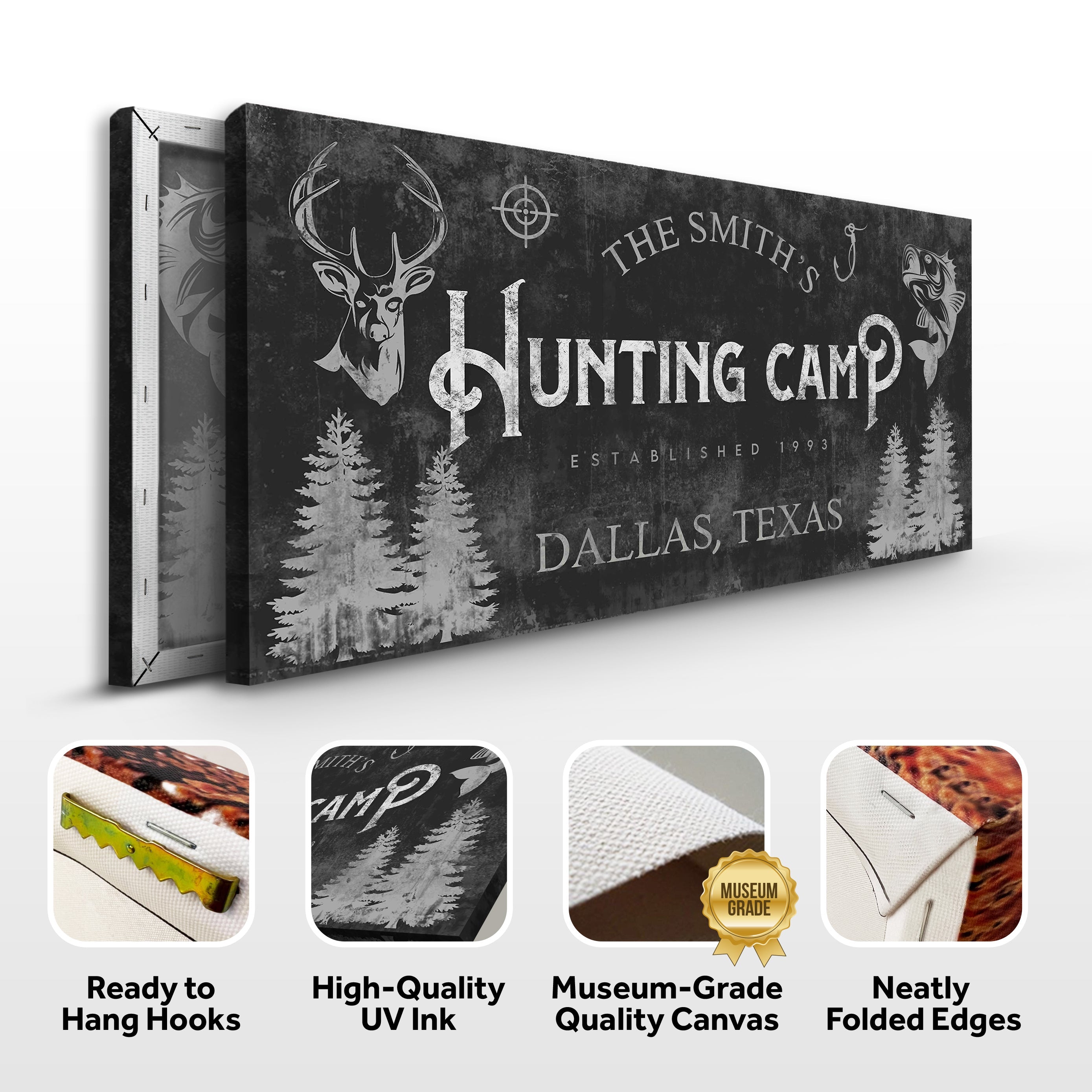 Fishing And Hunting Sign III on sale at MyriadMart