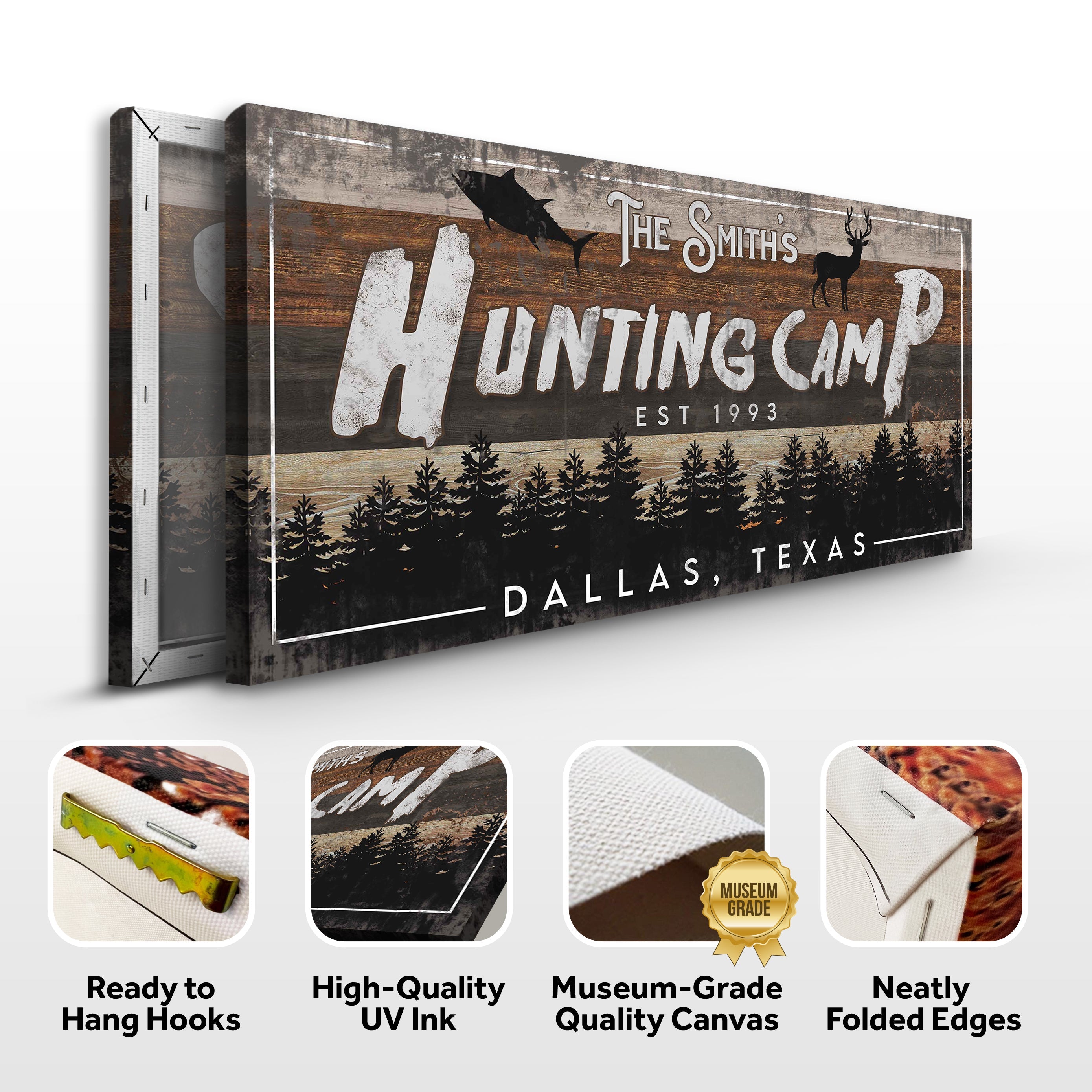 Fishing And Hunting Sign IV on sale at MyriadMart