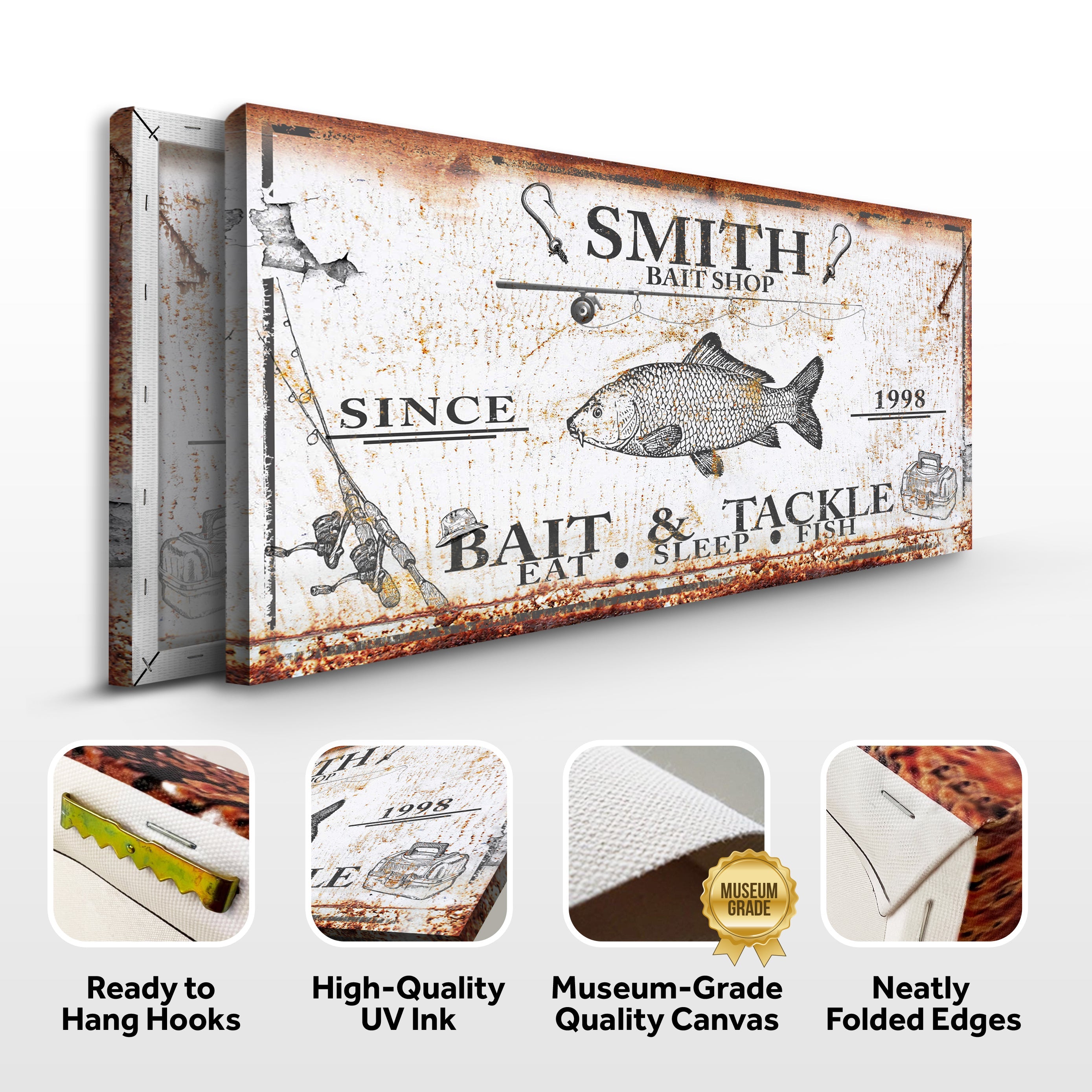 Bait and Tackle Sign III on sale at MyriadMart