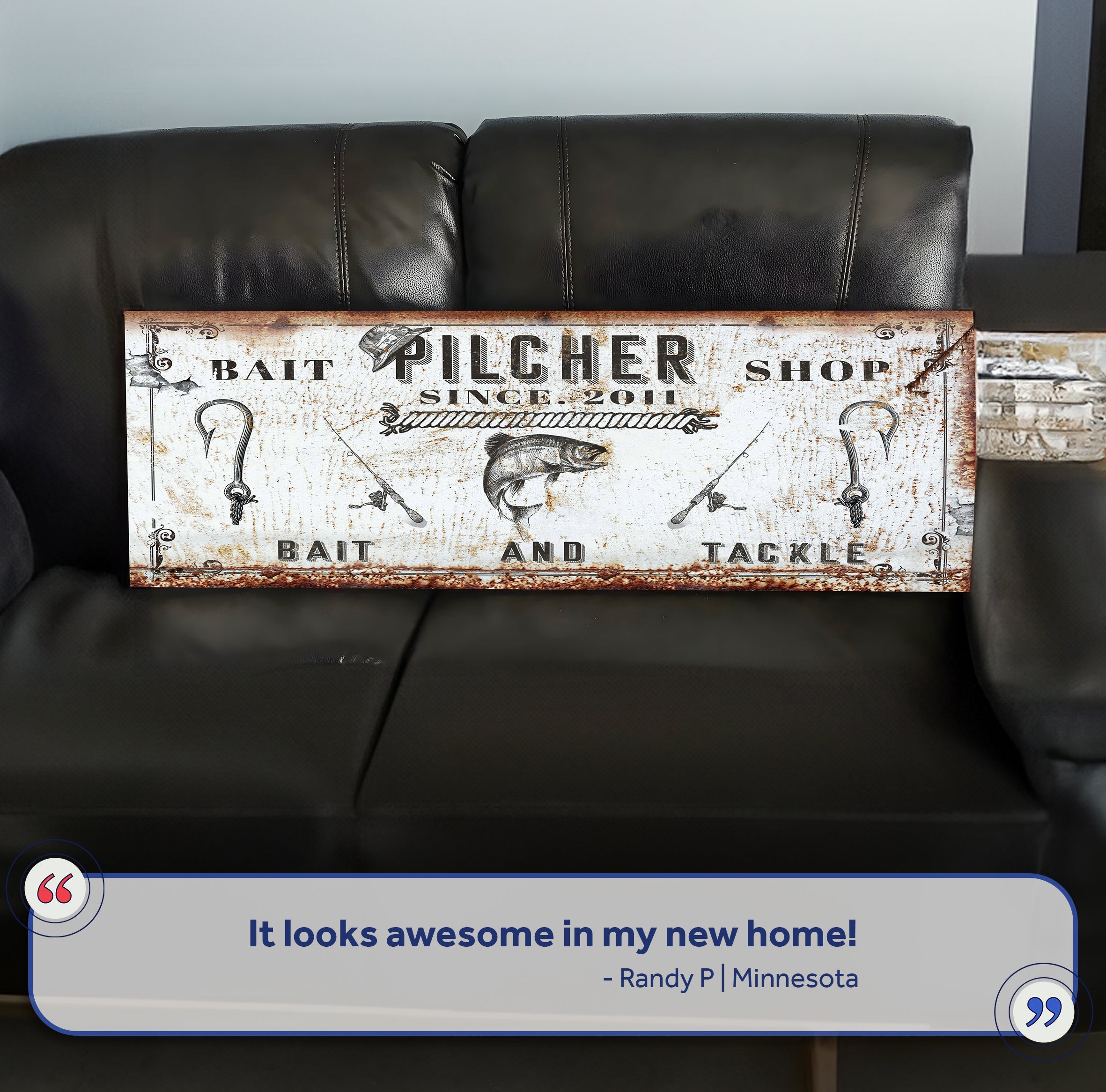 Bait and Tackle Sign II on sale at MyriadMart