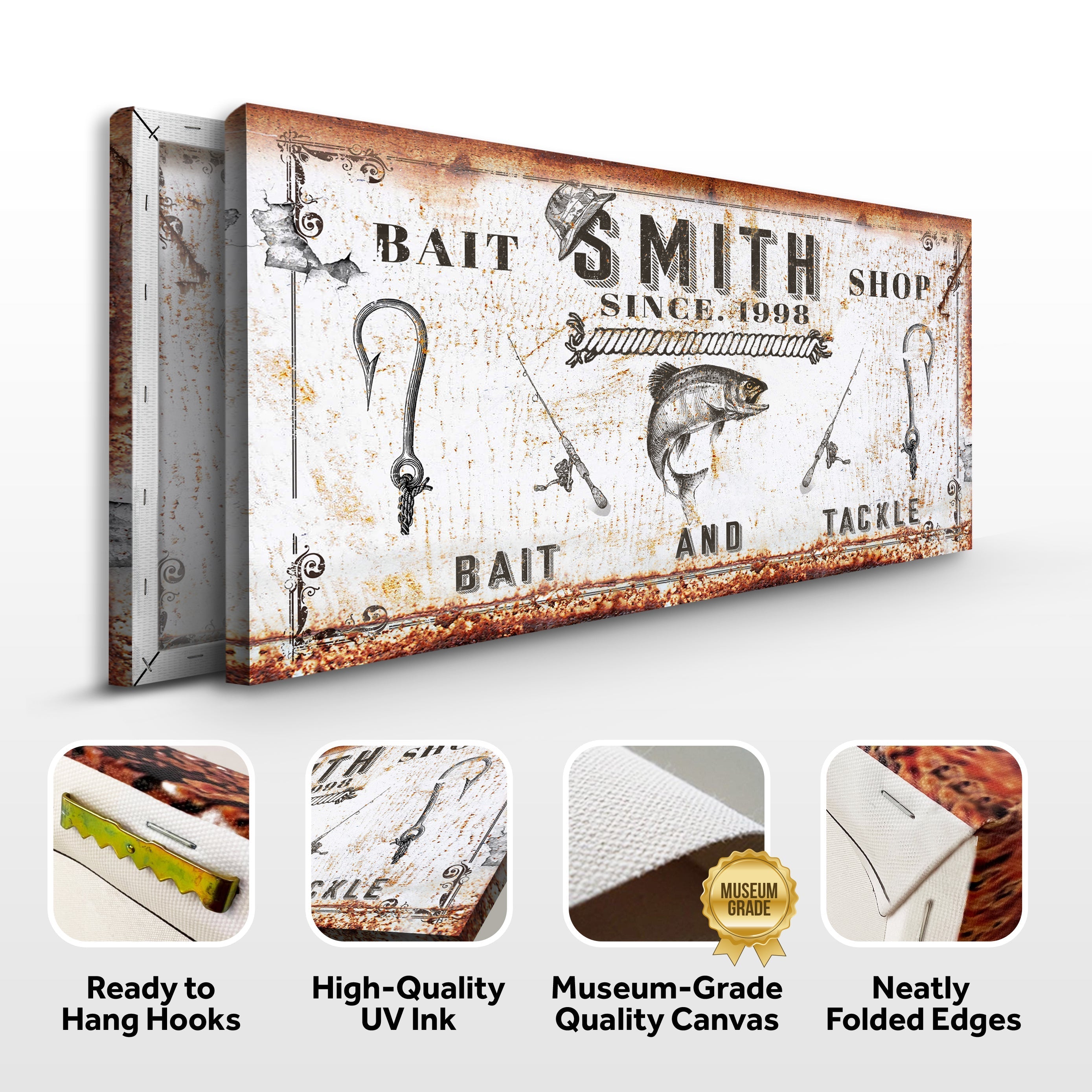 Bait and Tackle Sign II on sale at MyriadMart