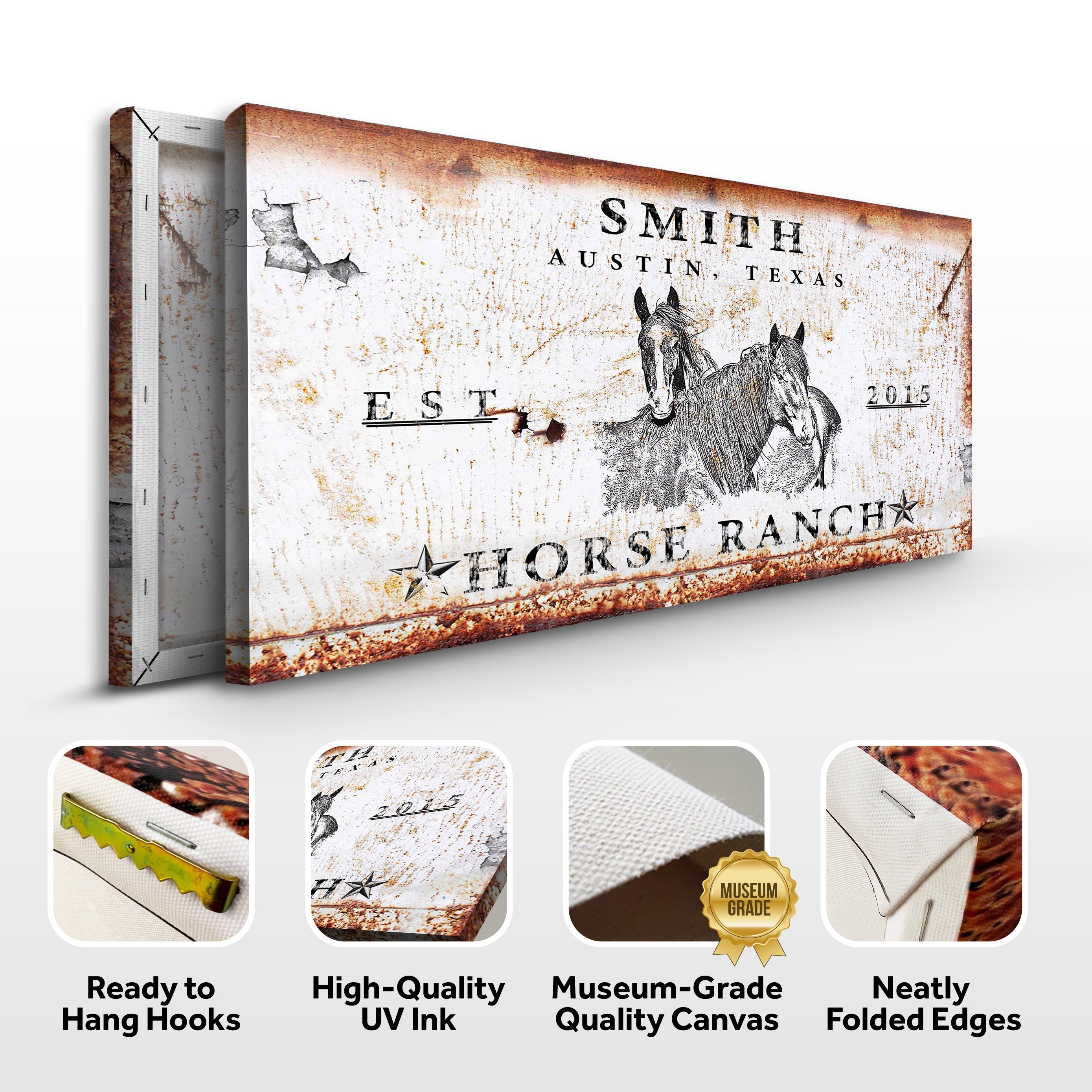 Rustic Horse Ranch Sign III on sale at MyriadMart