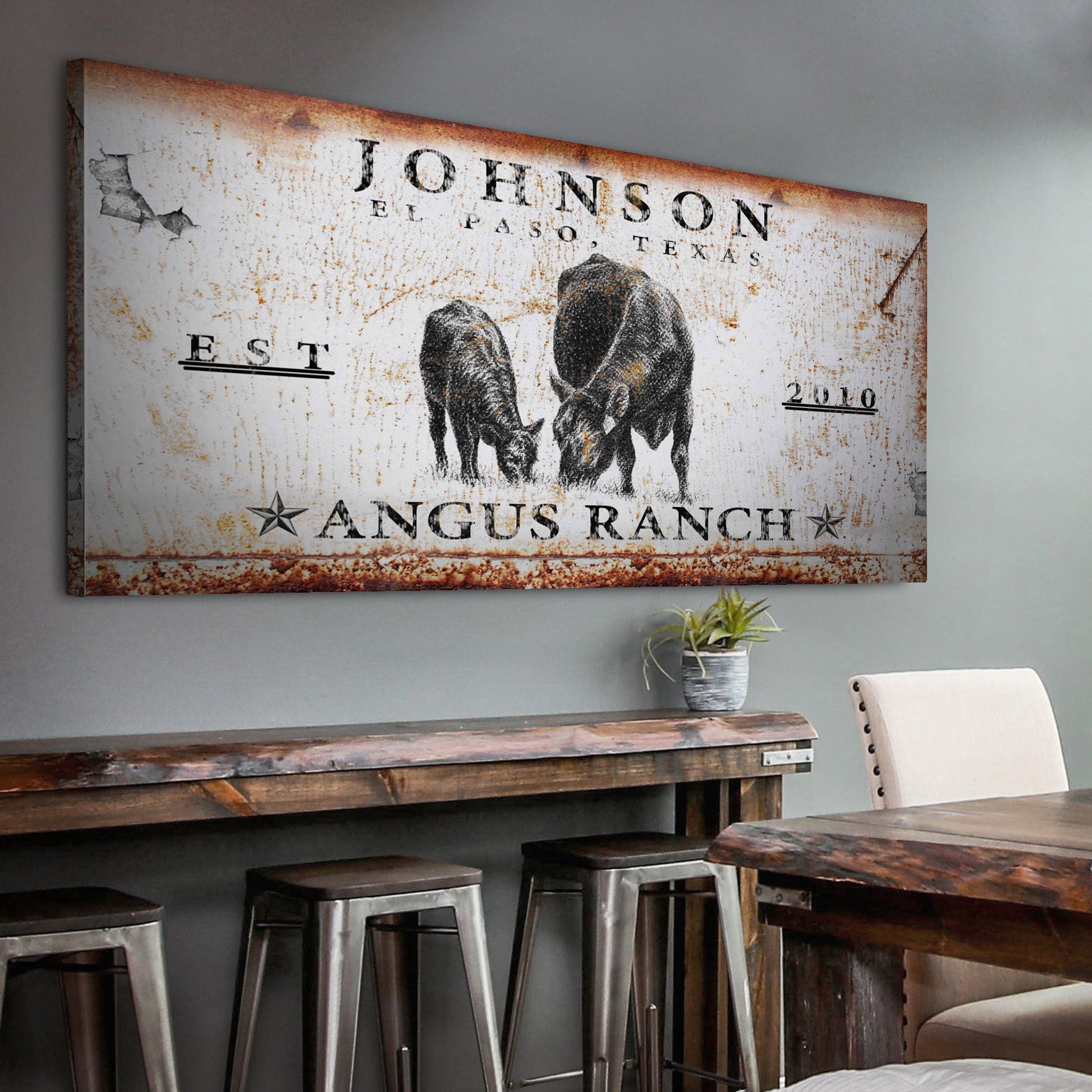 Angus Ranch Sign on sale at MyriadMart