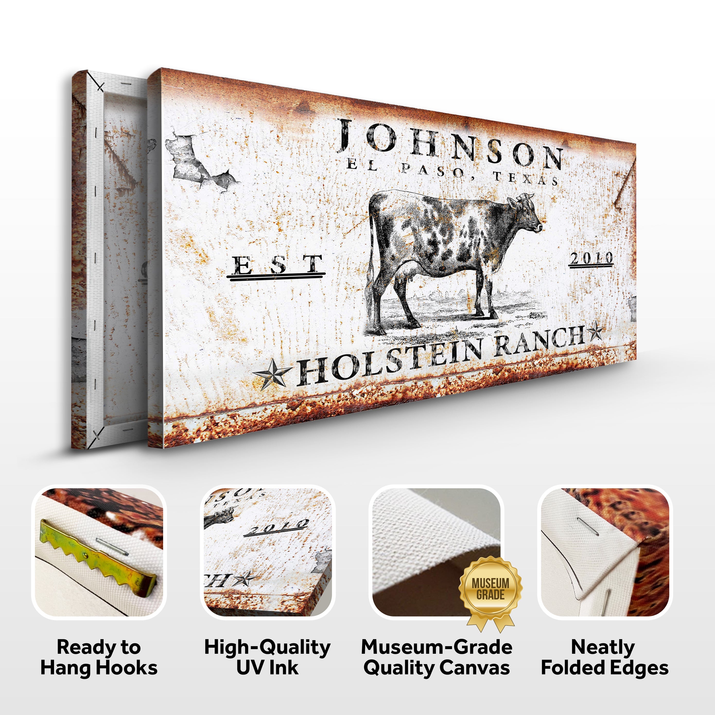 Holstein Ranch Sign on sale at MyriadMart