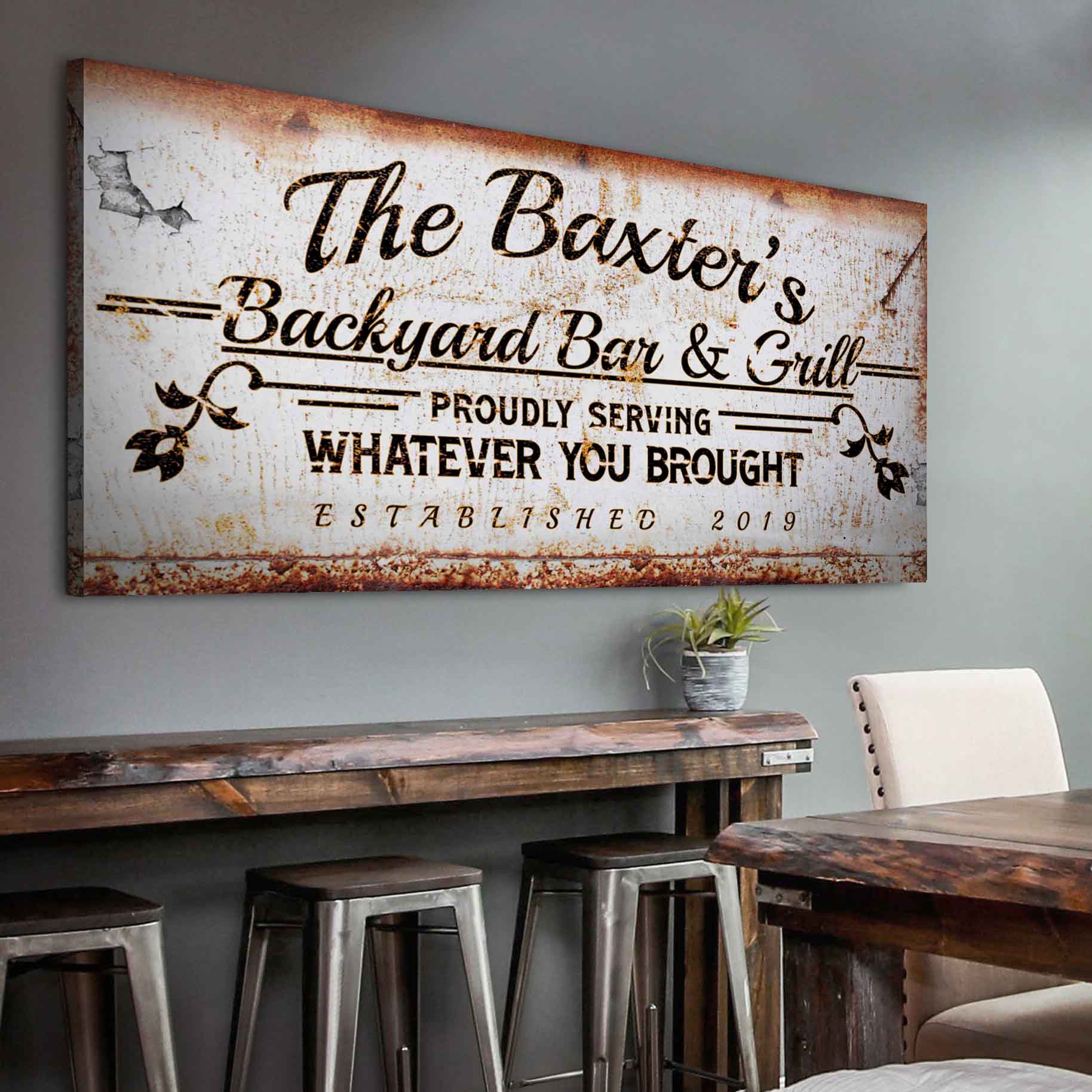 Backyard Bar & Grill Sign II on sale at MyriadMart