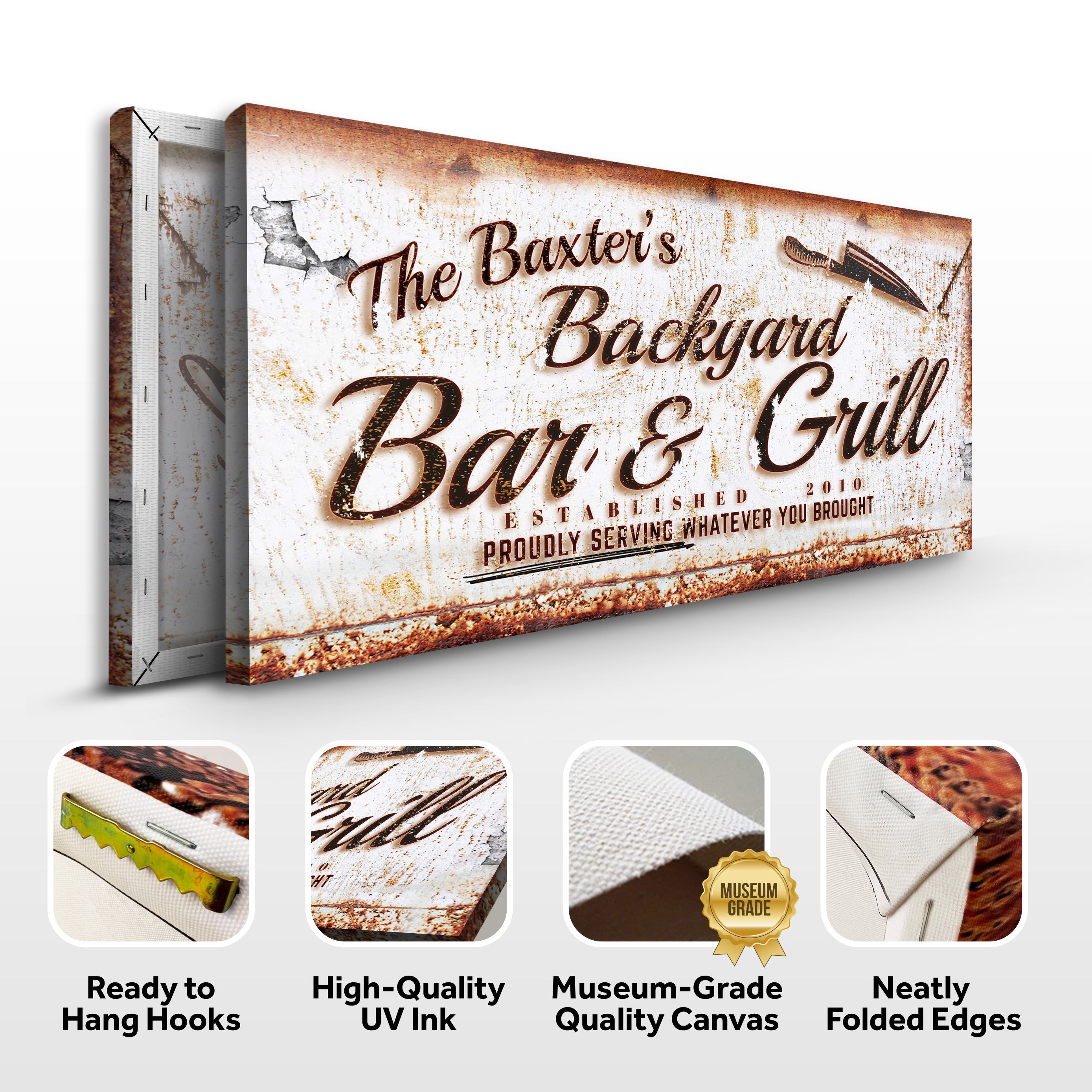 Backyard Bar & Grill Sign III on sale at MyriadMart