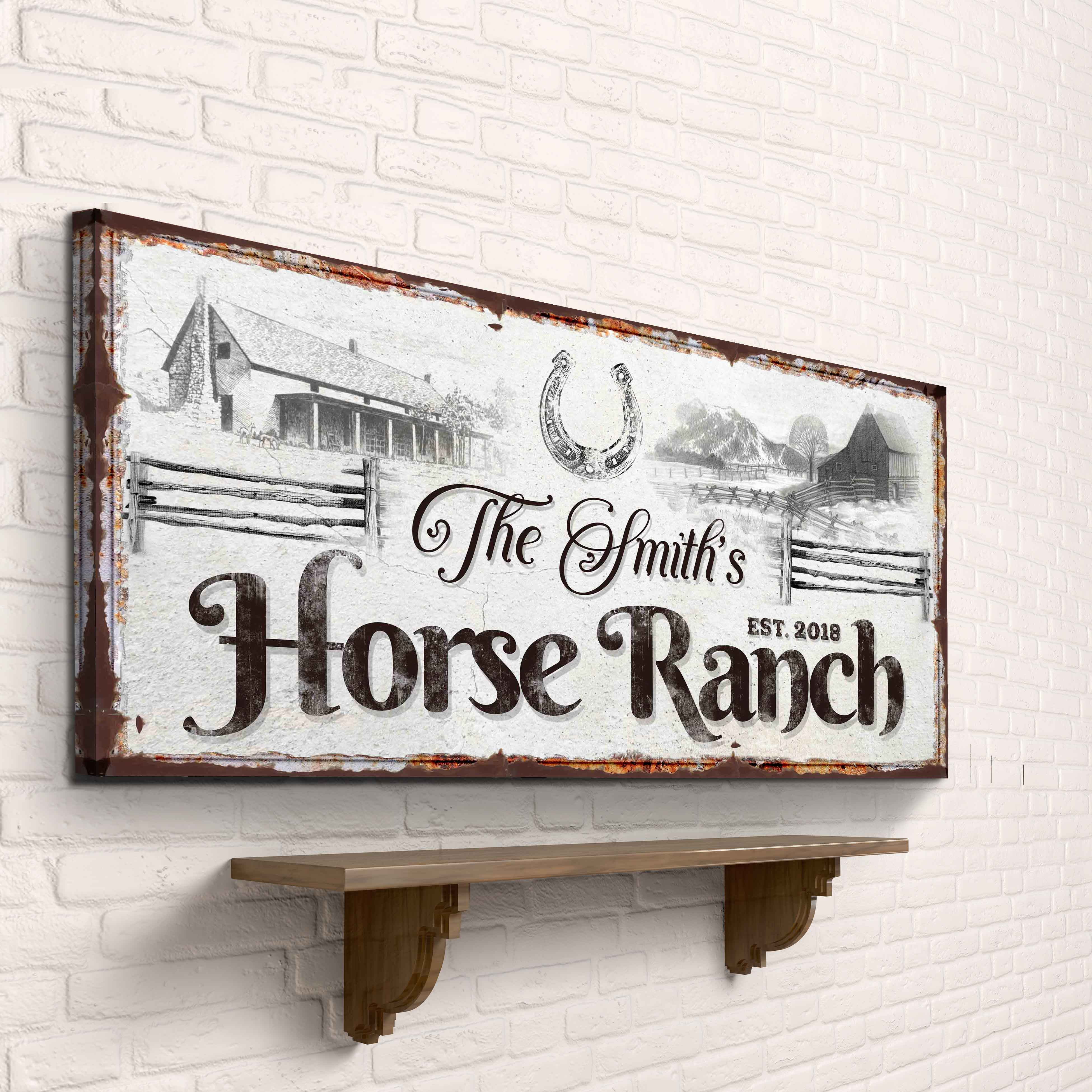 Horse Ranch Sign on sale at MyriadMart