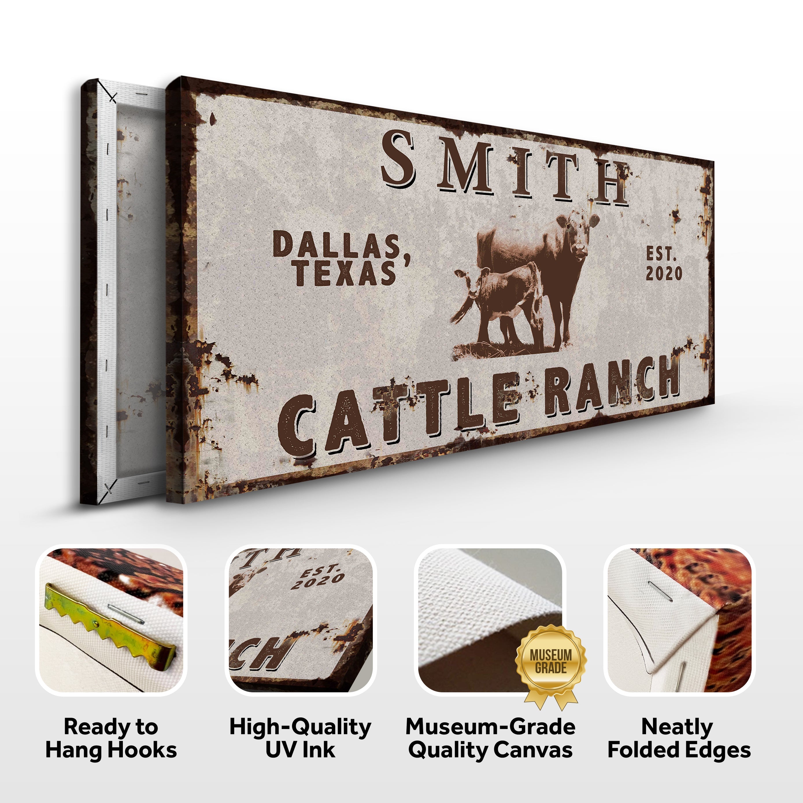 Angus Cattle Ranch Sign on sale at MyriadMart