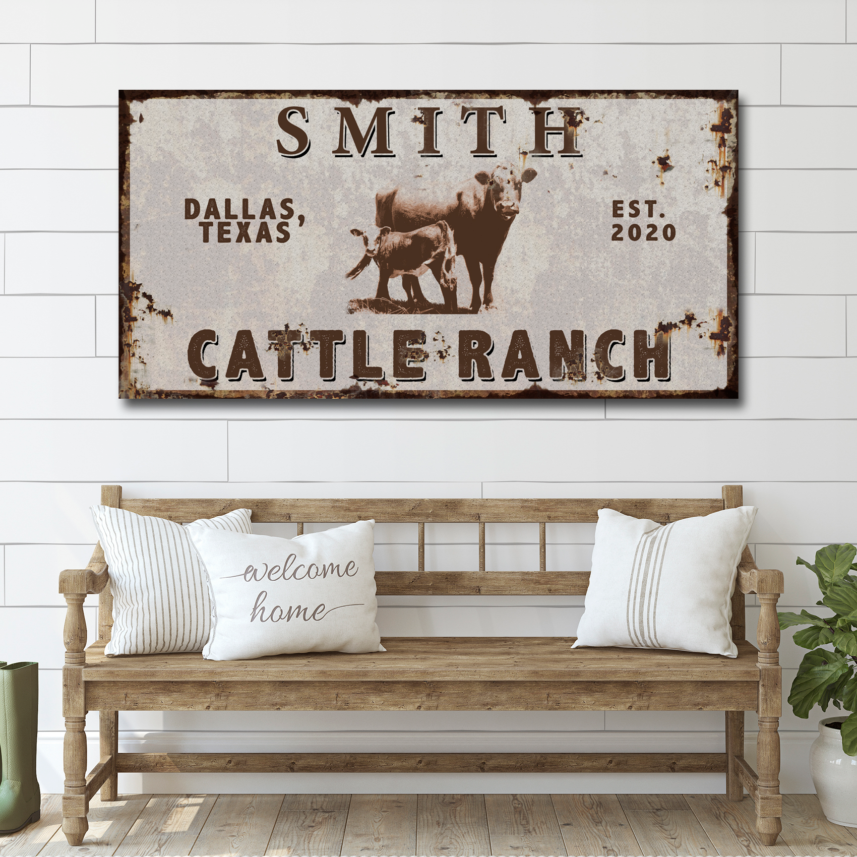 Angus Cattle Ranch Sign on sale at MyriadMart