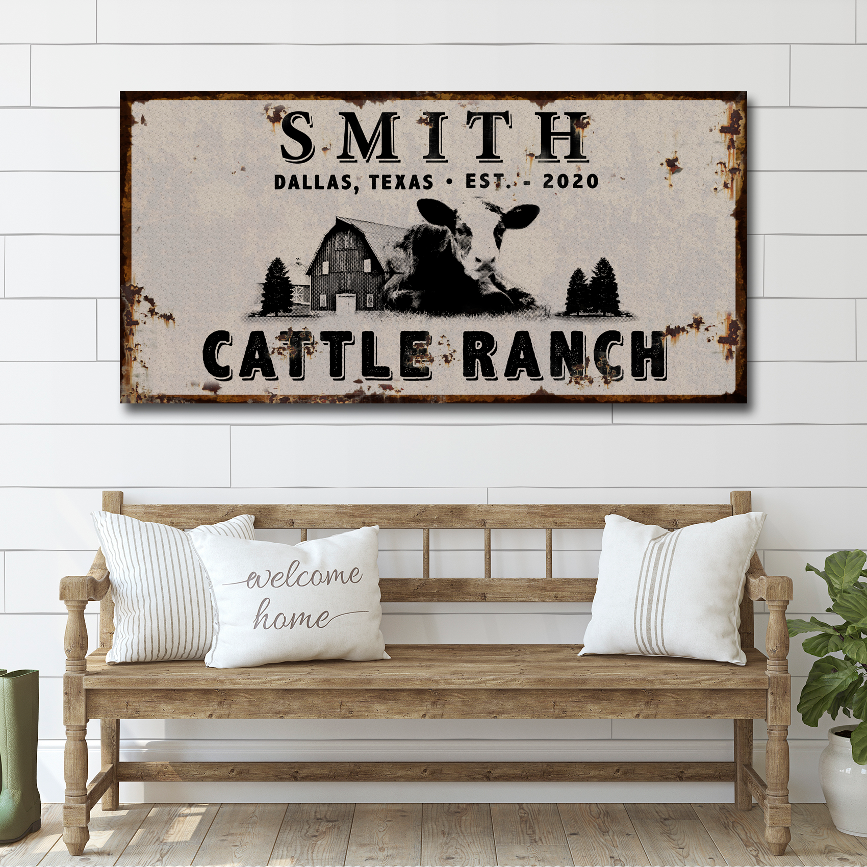 Angus Cattle Ranch Sign on sale at MyriadMart
